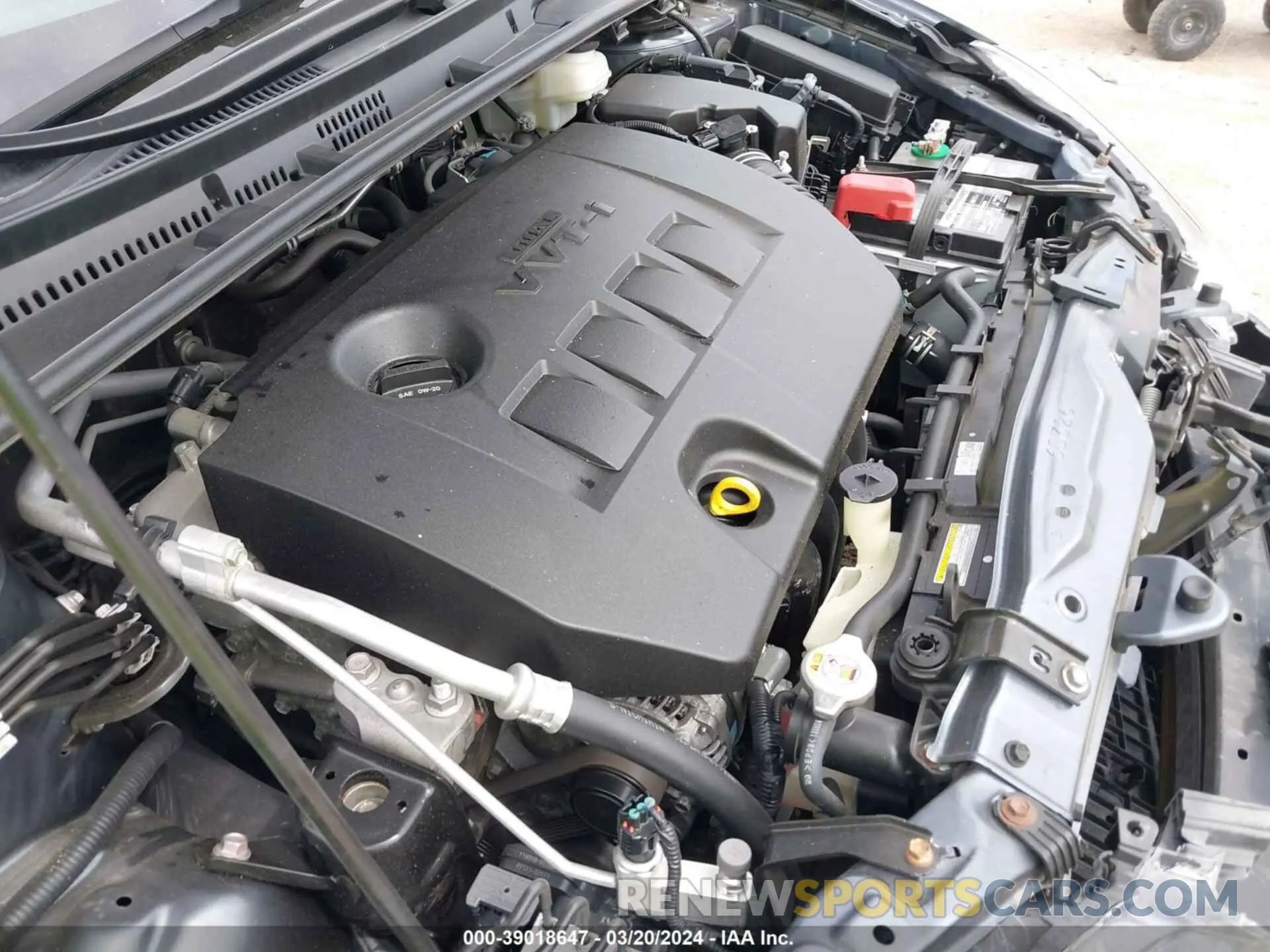 10 fotografías del automóvil dañado 2T1BURHE6KC232094 TOYOTA COROLLA 2019