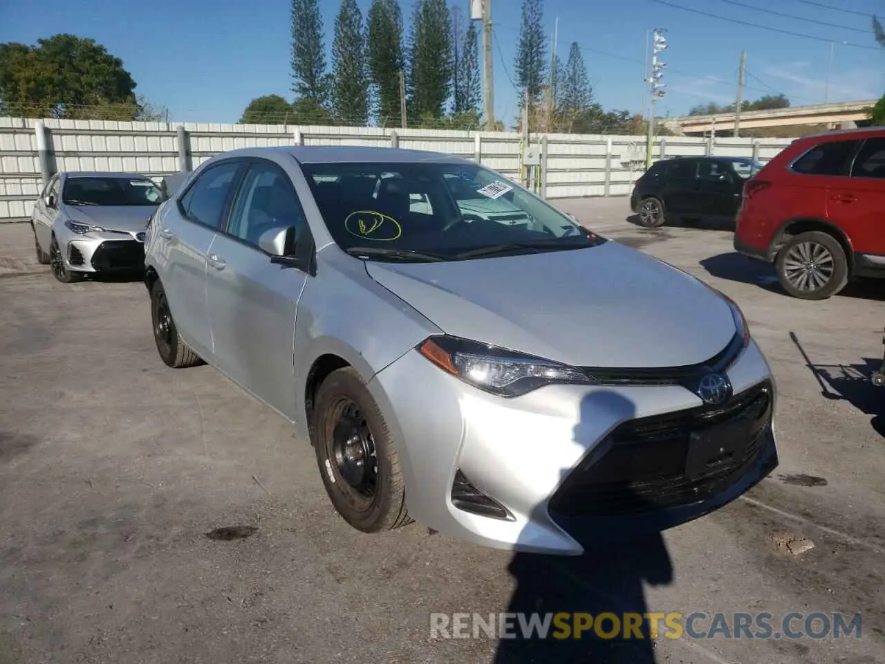 1 fotografías del automóvil dañado 2T1BURHE6KC243077 TOYOTA COROLLA 2019