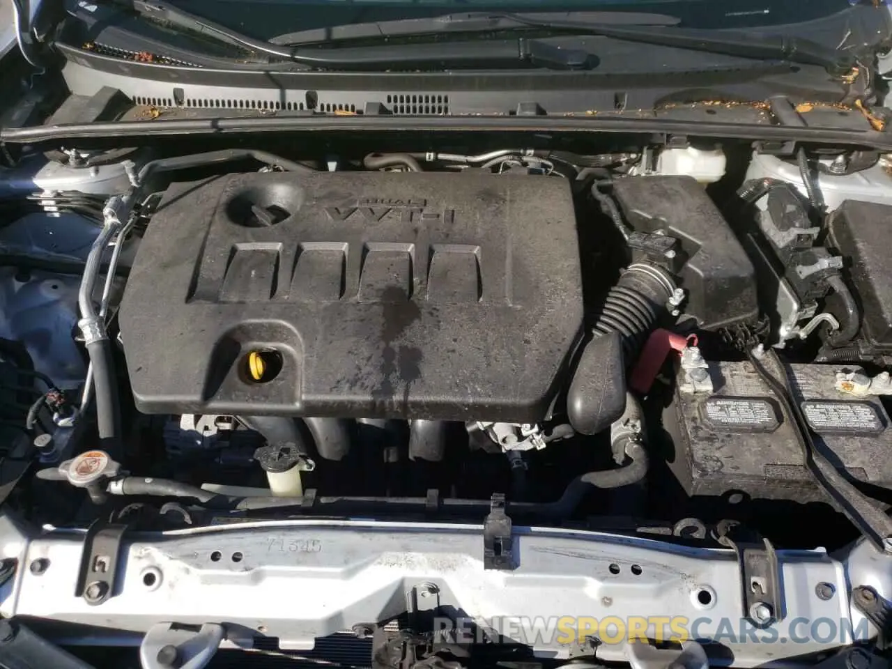 7 fotografías del automóvil dañado 2T1BURHE6KC243077 TOYOTA COROLLA 2019