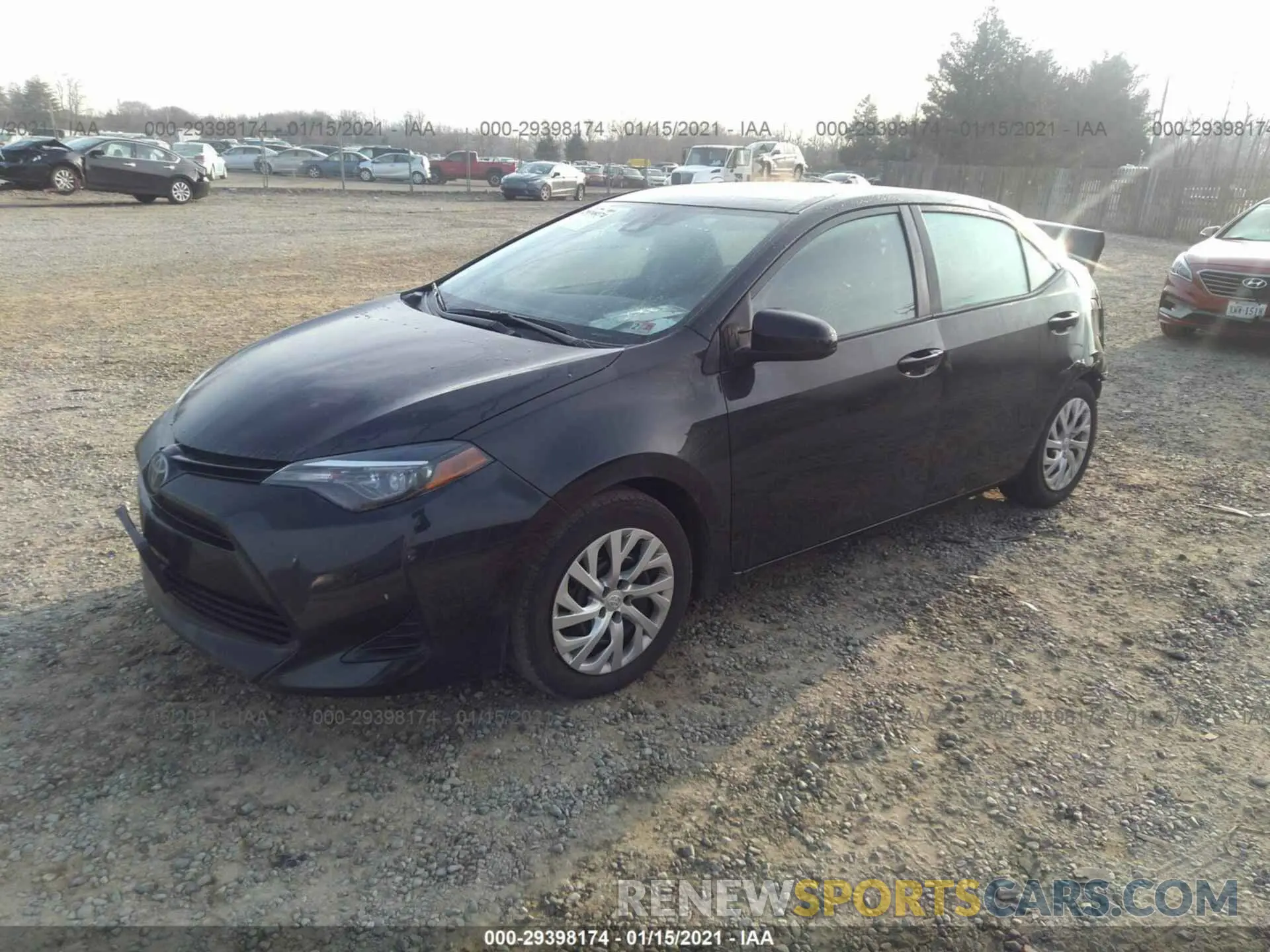 2 fotografías del automóvil dañado 2T1BURHE6KC246075 TOYOTA COROLLA 2019