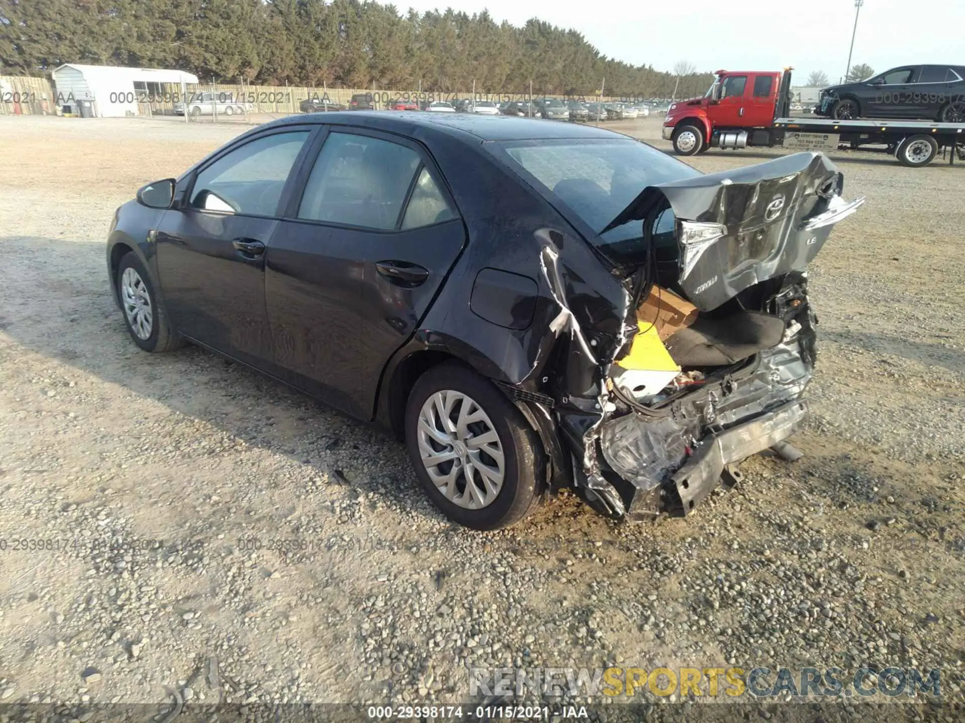 3 fotografías del automóvil dañado 2T1BURHE6KC246075 TOYOTA COROLLA 2019