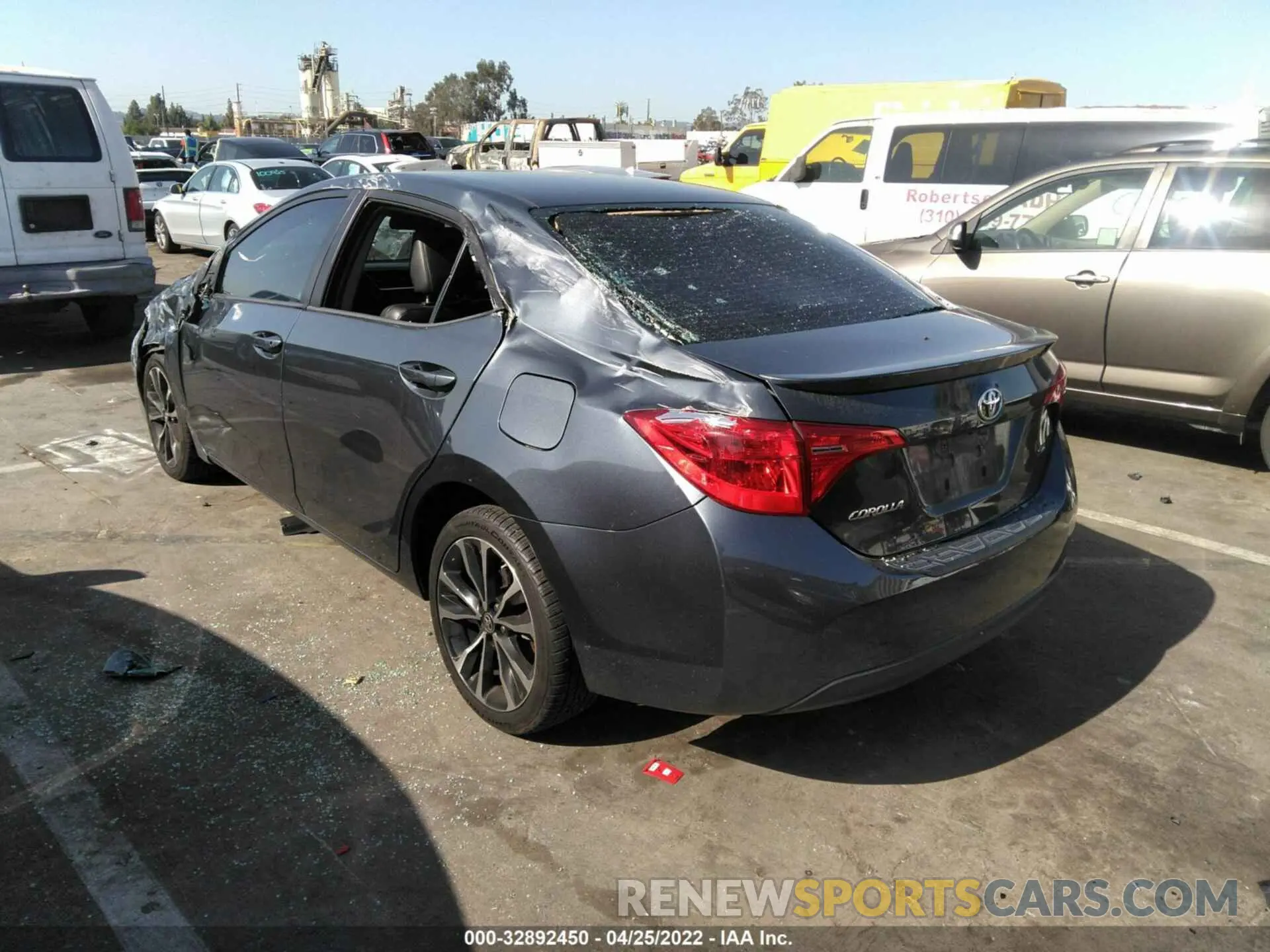 3 fotografías del automóvil dañado 2T1BURHE7KC125264 TOYOTA COROLLA 2019