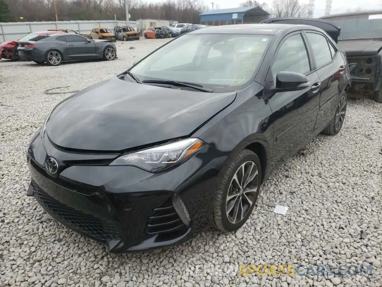 2 fotografías del automóvil dañado 2T1BURHE7KC127757 TOYOTA COROLLA 2019