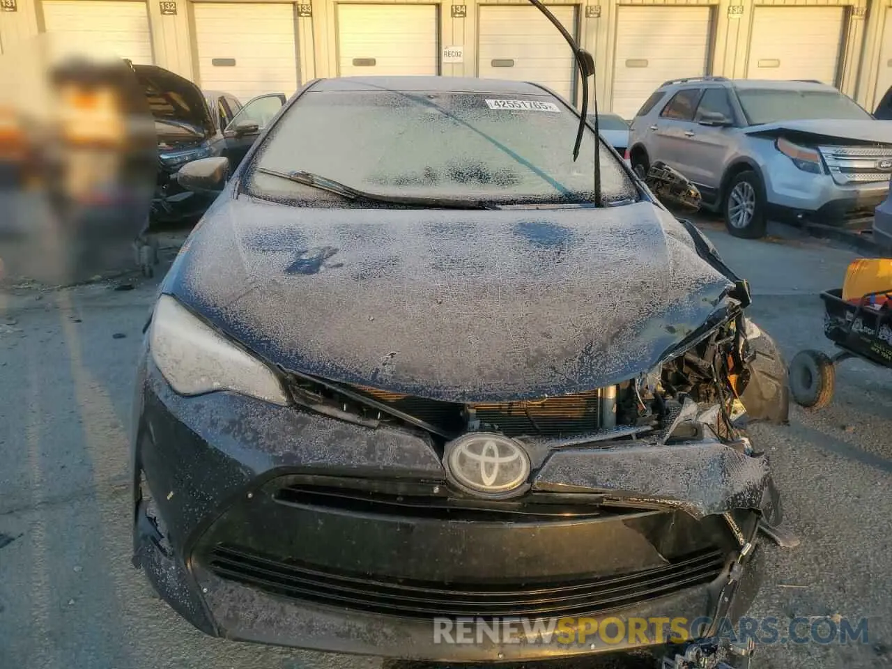 5 fotografías del automóvil dañado 2T1BURHE7KC128908 TOYOTA COROLLA 2019