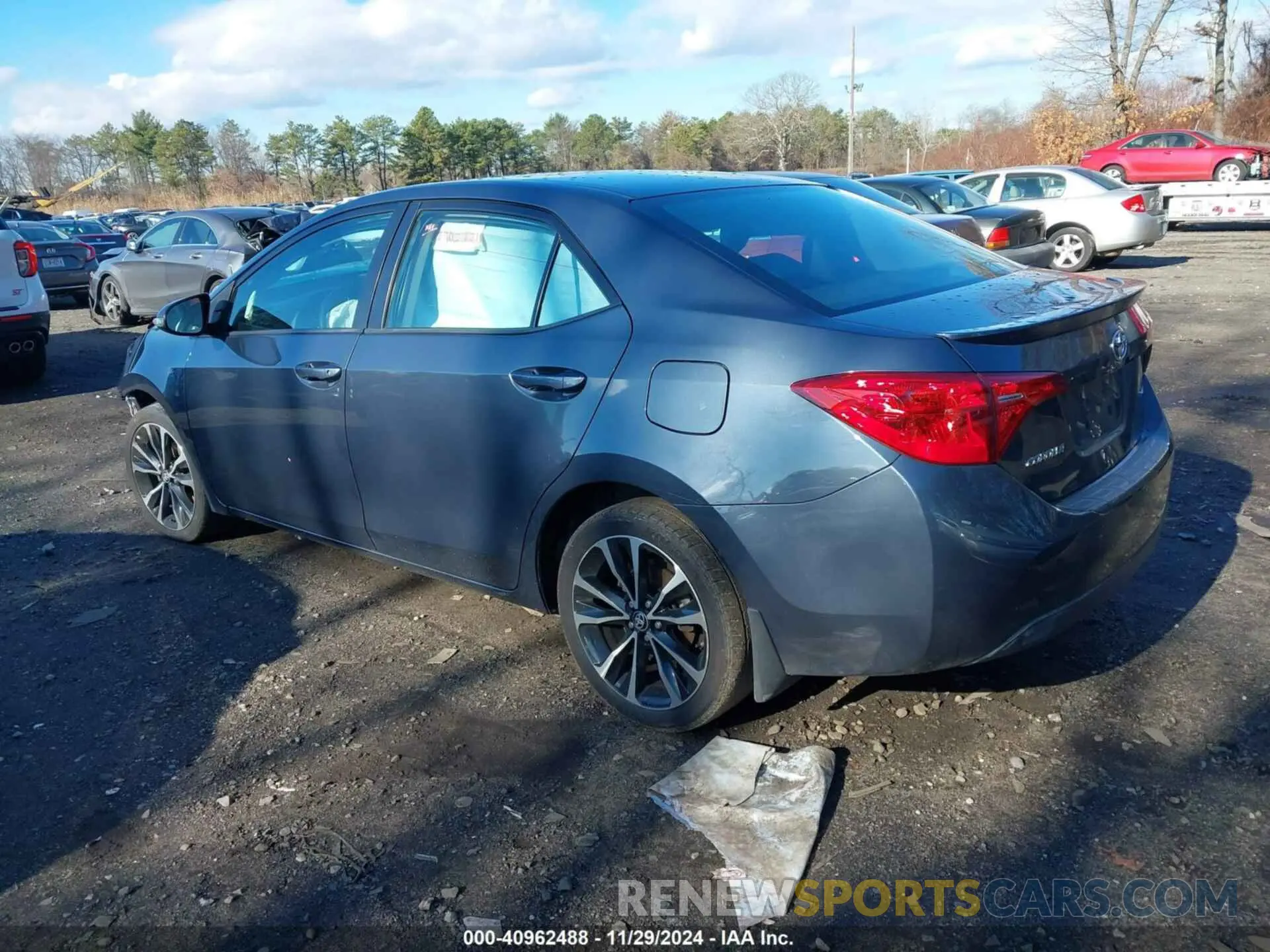 3 fotografías del automóvil dañado 2T1BURHE7KC137480 TOYOTA COROLLA 2019