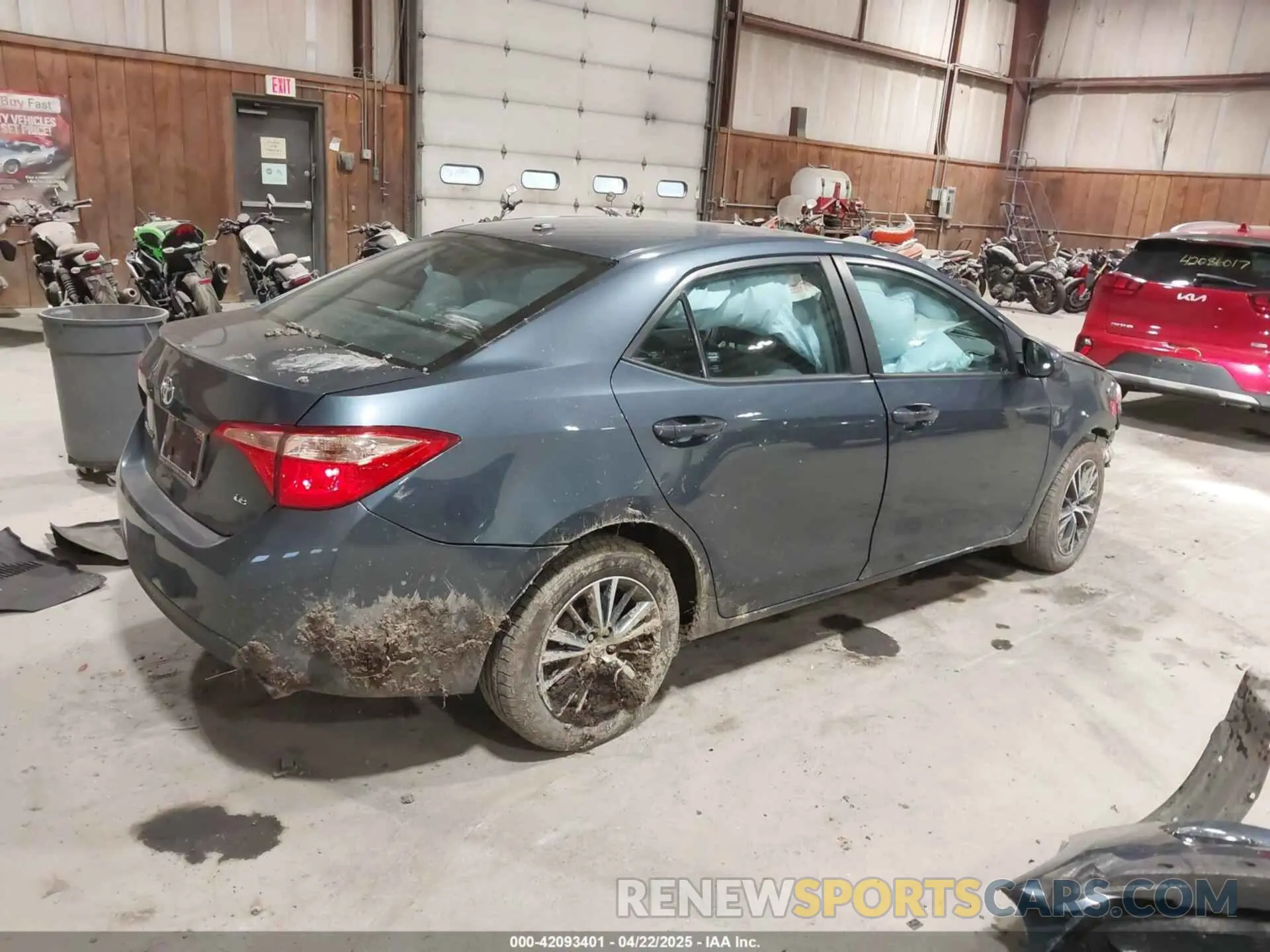 4 fotografías del automóvil dañado 2T1BURHE7KC147264 TOYOTA COROLLA 2019