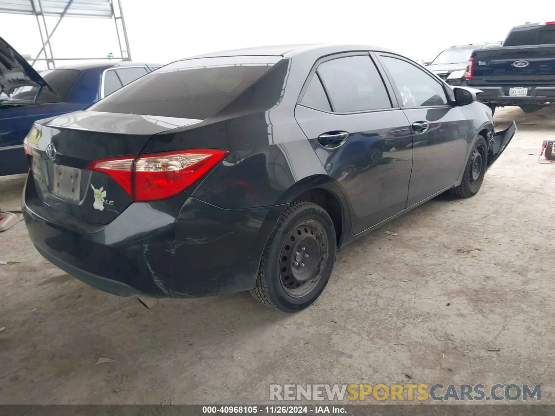 4 fotografías del automóvil dañado 2T1BURHE7KC149855 TOYOTA COROLLA 2019