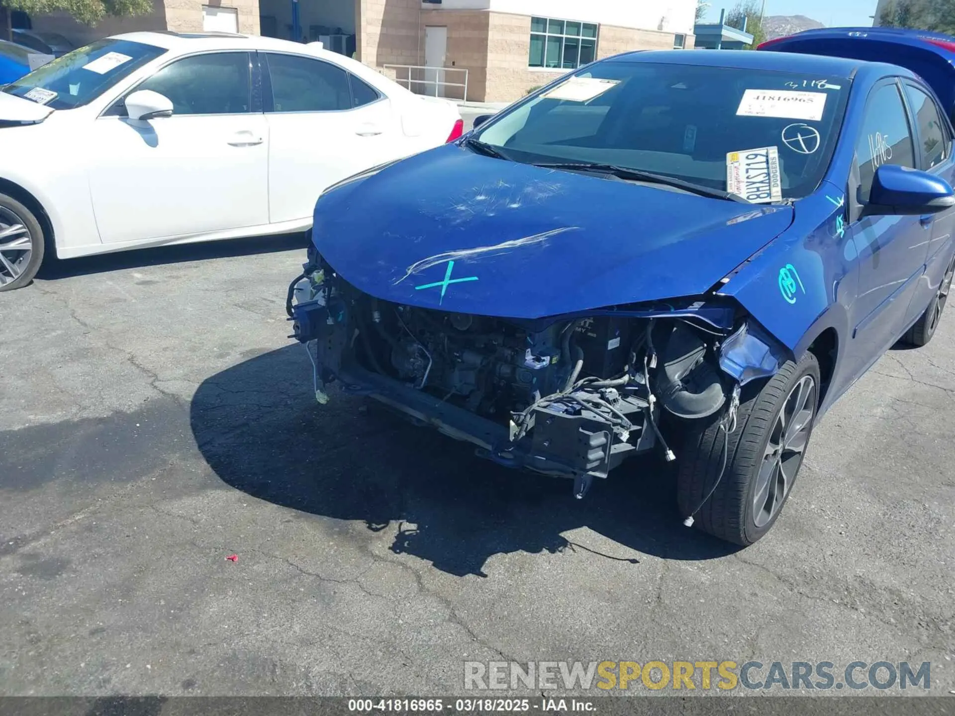 6 fotografías del automóvil dañado 2T1BURHE7KC151525 TOYOTA COROLLA 2019