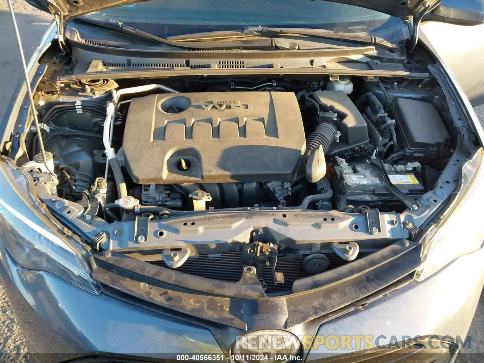 10 fotografías del automóvil dañado 2T1BURHE7KC153016 TOYOTA COROLLA 2019