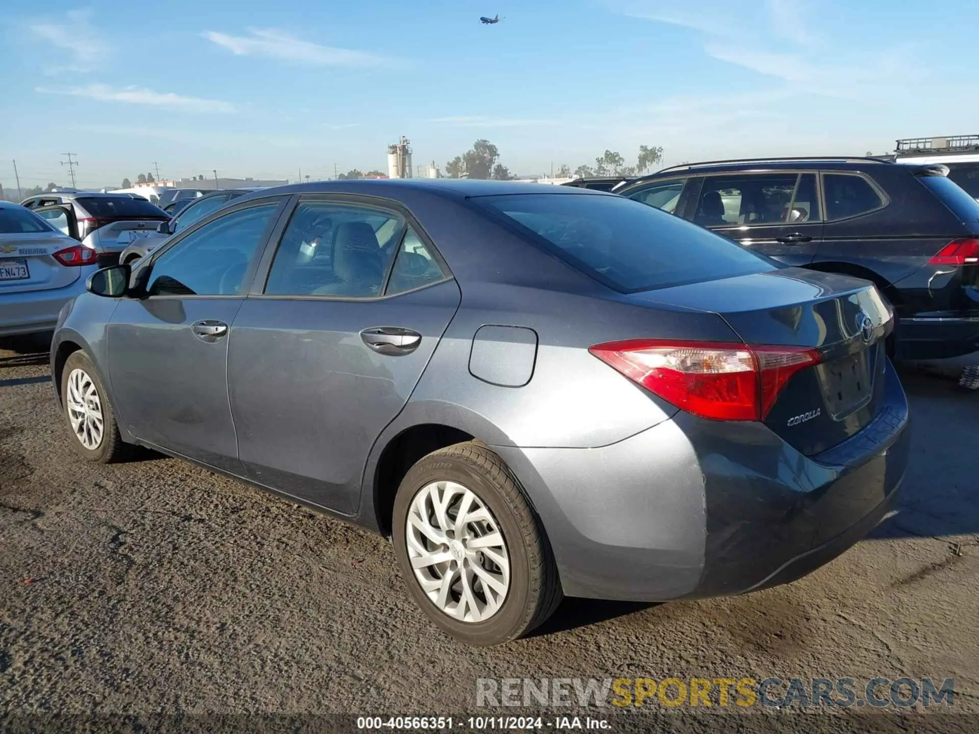 3 fotografías del automóvil dañado 2T1BURHE7KC153016 TOYOTA COROLLA 2019