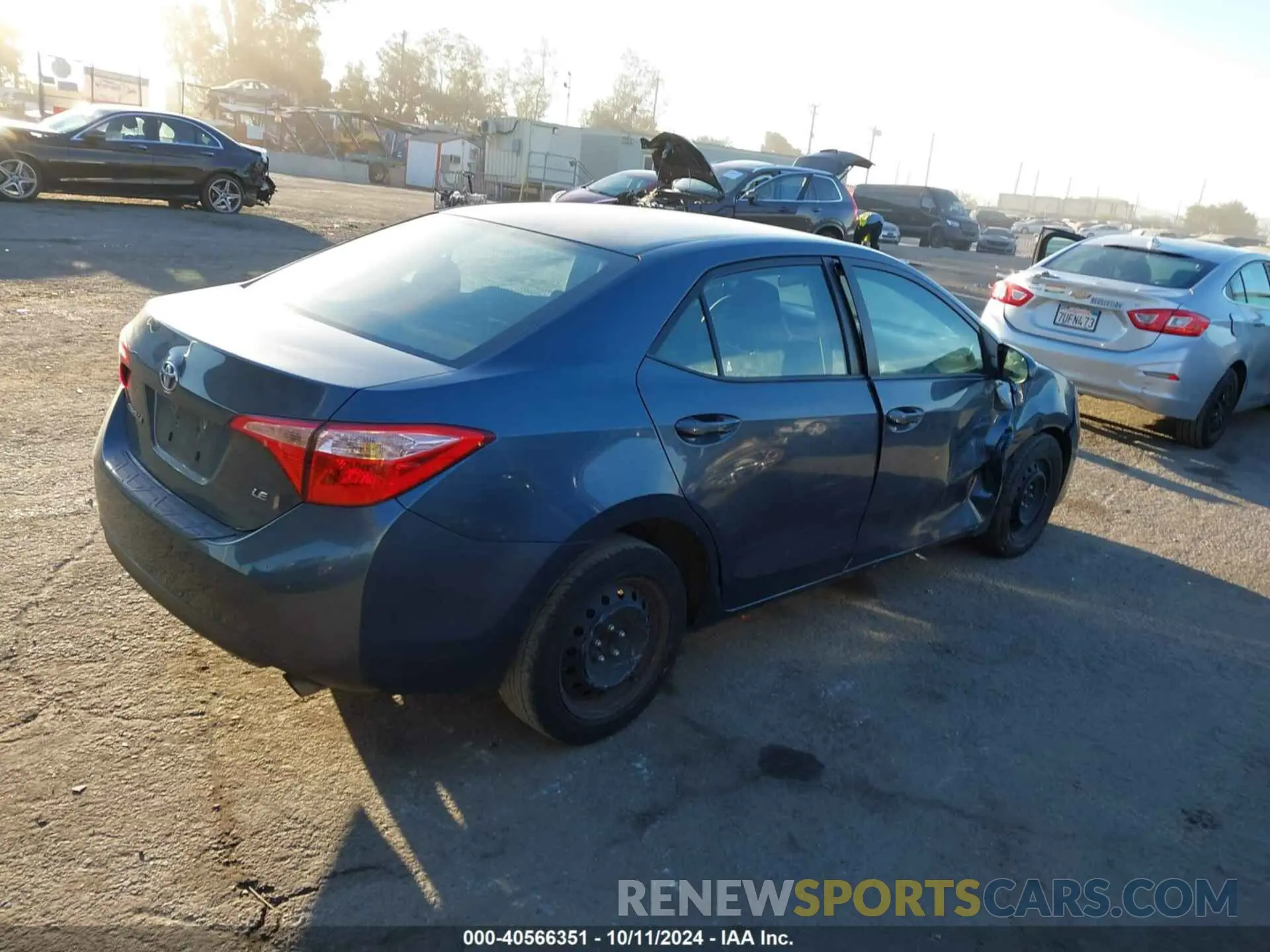 4 fotografías del automóvil dañado 2T1BURHE7KC153016 TOYOTA COROLLA 2019