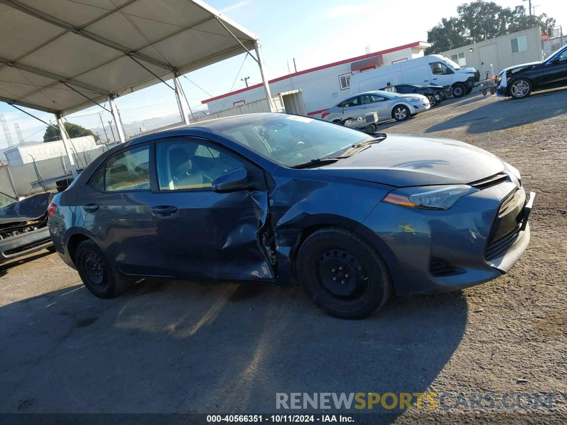 6 fotografías del automóvil dañado 2T1BURHE7KC153016 TOYOTA COROLLA 2019