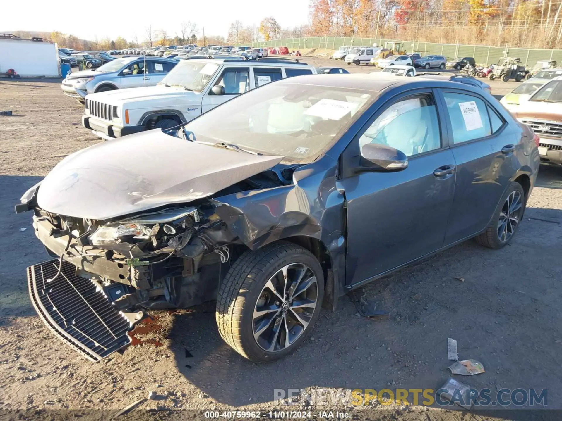 2 fotografías del automóvil dañado 2T1BURHE7KC158927 TOYOTA COROLLA 2019