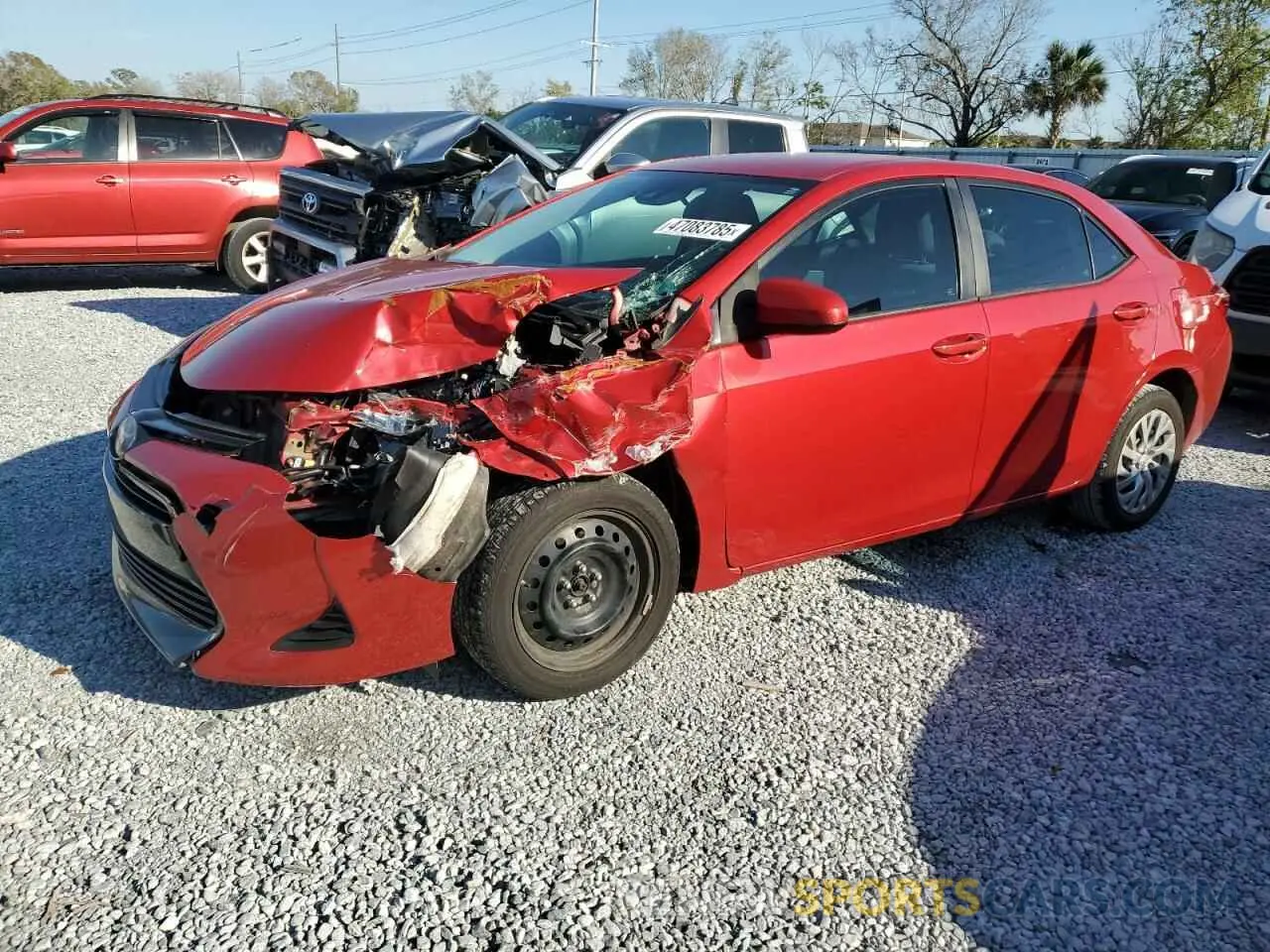 1 fotografías del automóvil dañado 2T1BURHE7KC171340 TOYOTA COROLLA 2019