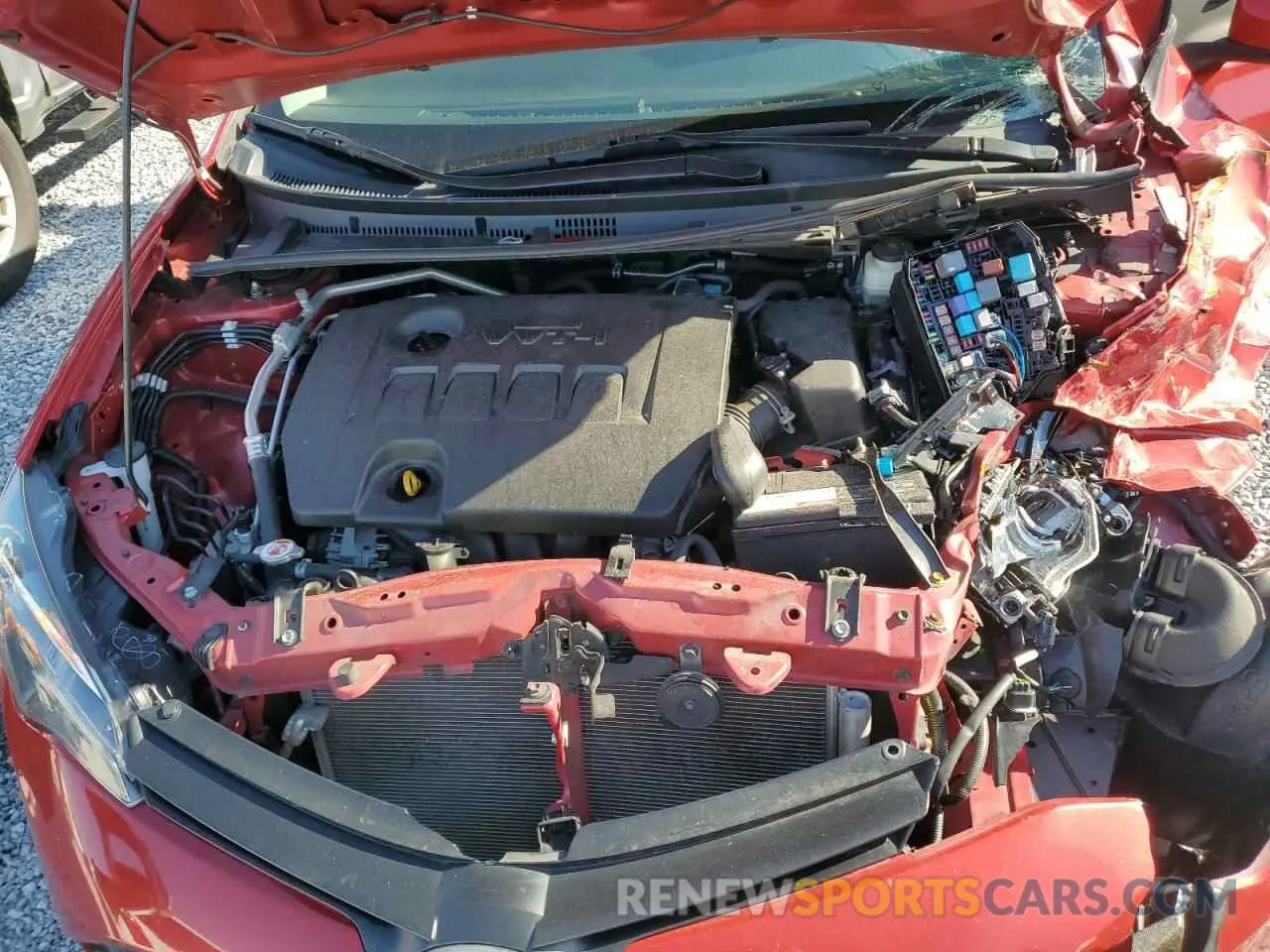 11 fotografías del automóvil dañado 2T1BURHE7KC171340 TOYOTA COROLLA 2019