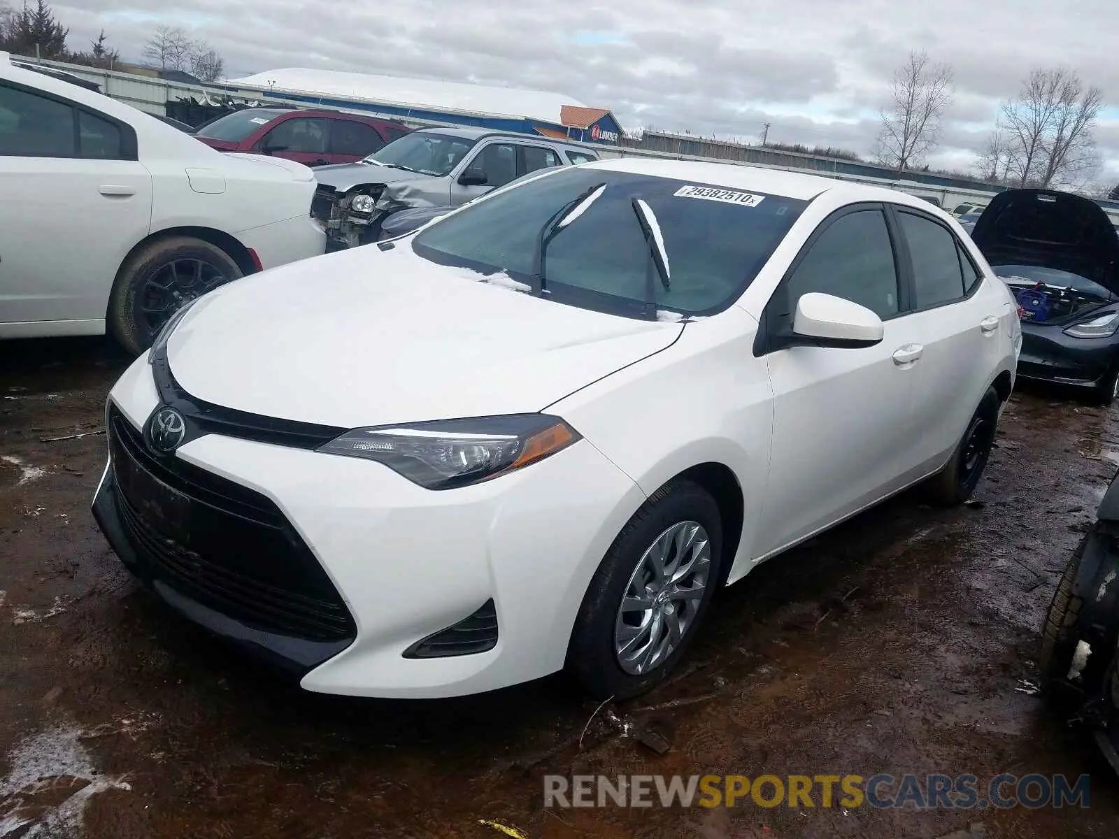 2 fotografías del automóvil dañado 2T1BURHE7KC173802 TOYOTA COROLLA 2019