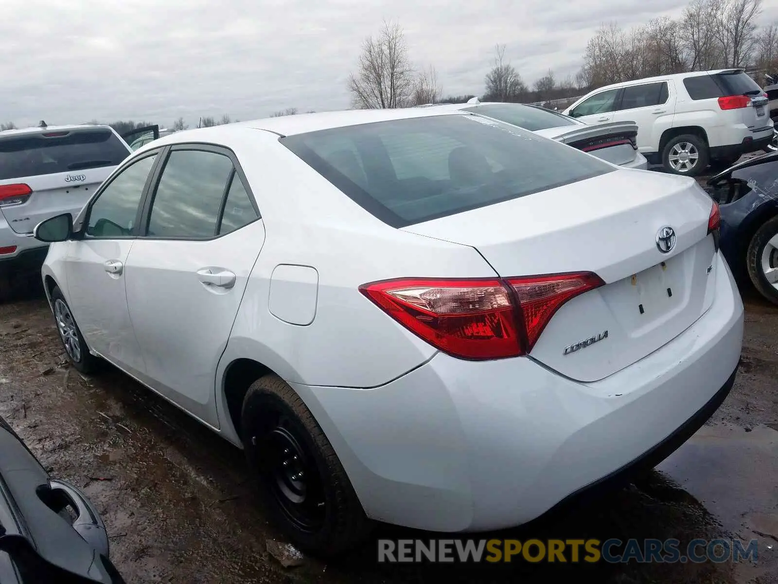 3 fotografías del automóvil dañado 2T1BURHE7KC173802 TOYOTA COROLLA 2019