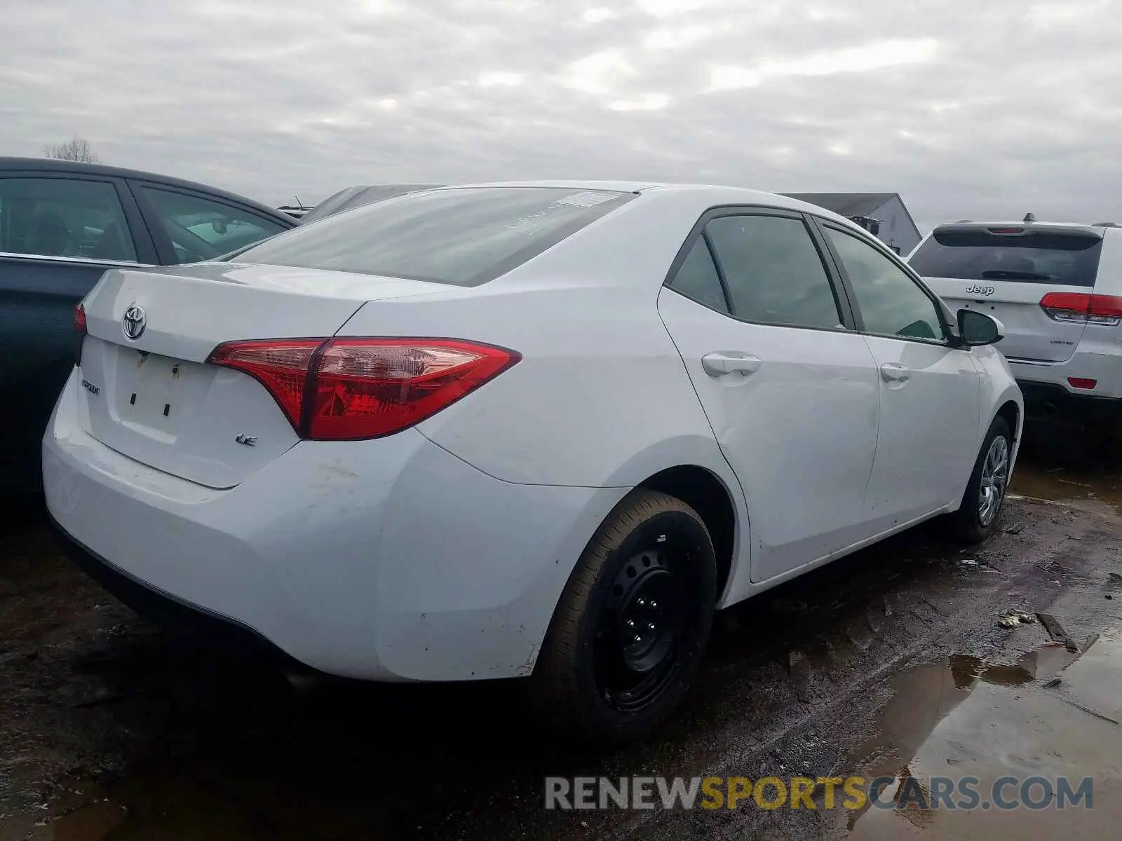 4 fotografías del automóvil dañado 2T1BURHE7KC173802 TOYOTA COROLLA 2019