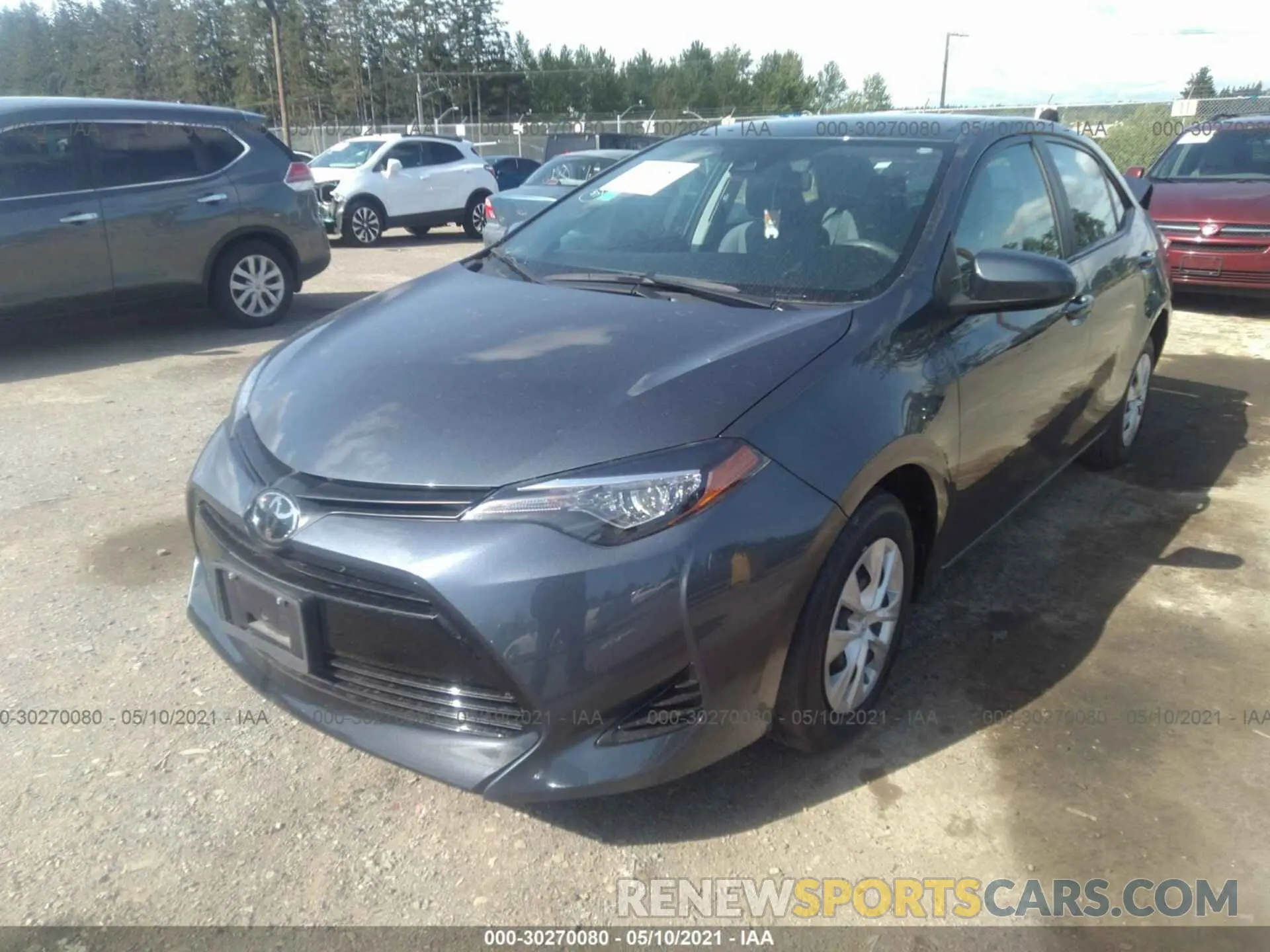 2 fotografías del automóvil dañado 2T1BURHE7KC173847 TOYOTA COROLLA 2019