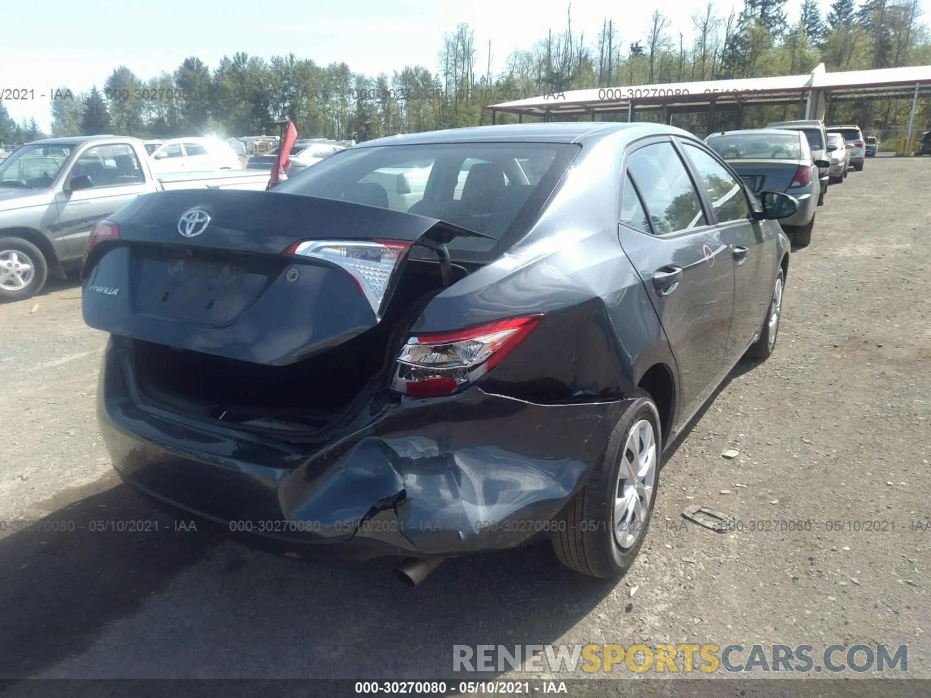 4 fotografías del automóvil dañado 2T1BURHE7KC173847 TOYOTA COROLLA 2019
