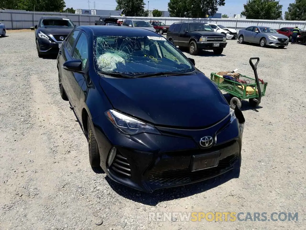 1 fotografías del automóvil dañado 2T1BURHE7KC177381 TOYOTA COROLLA 2019
