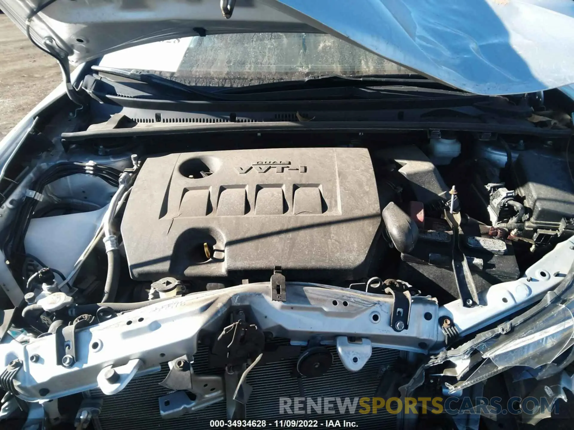 10 fotografías del automóvil dañado 2T1BURHE7KC177395 TOYOTA COROLLA 2019