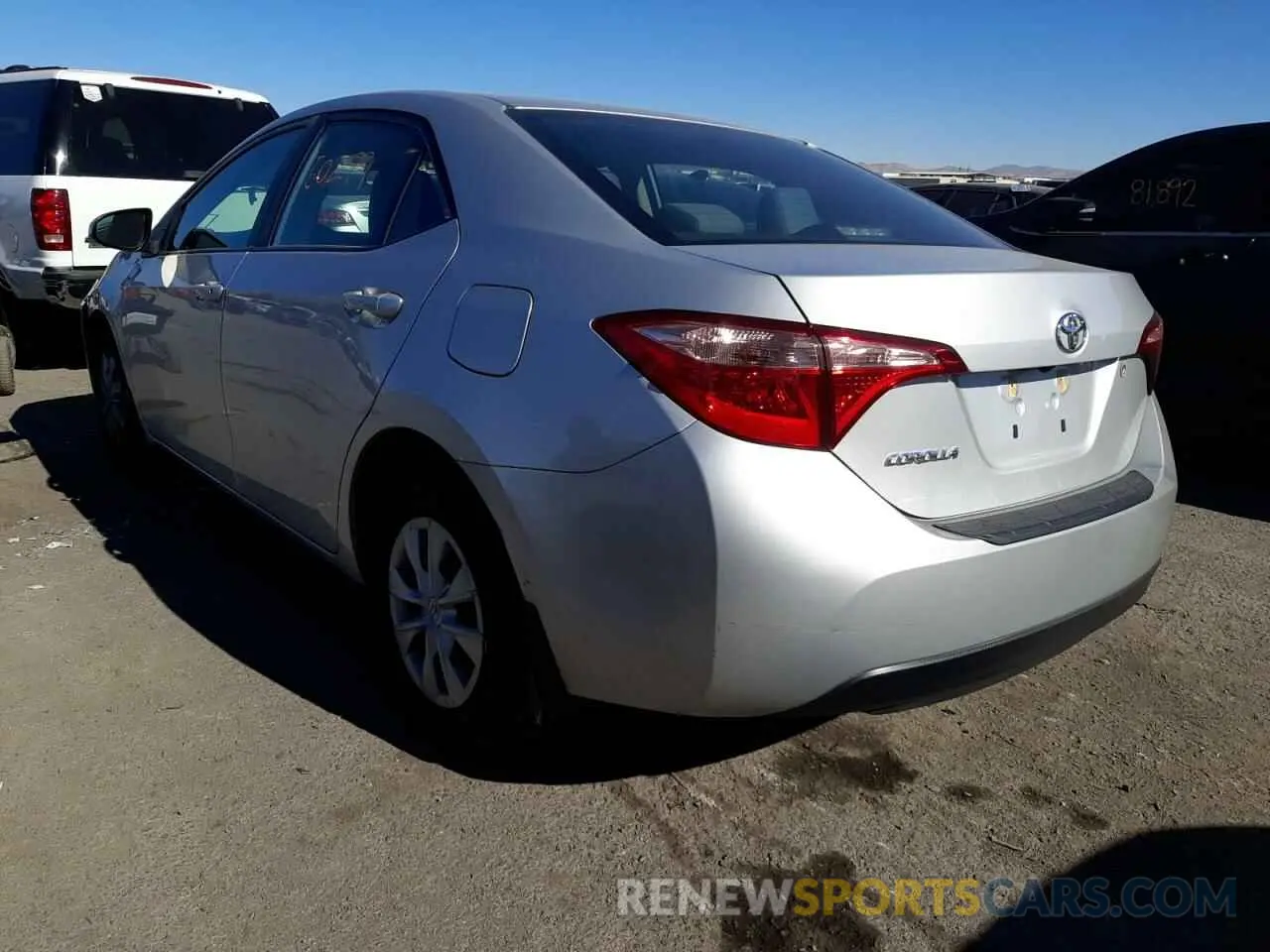 3 fotografías del automóvil dañado 2T1BURHE7KC178109 TOYOTA COROLLA 2019