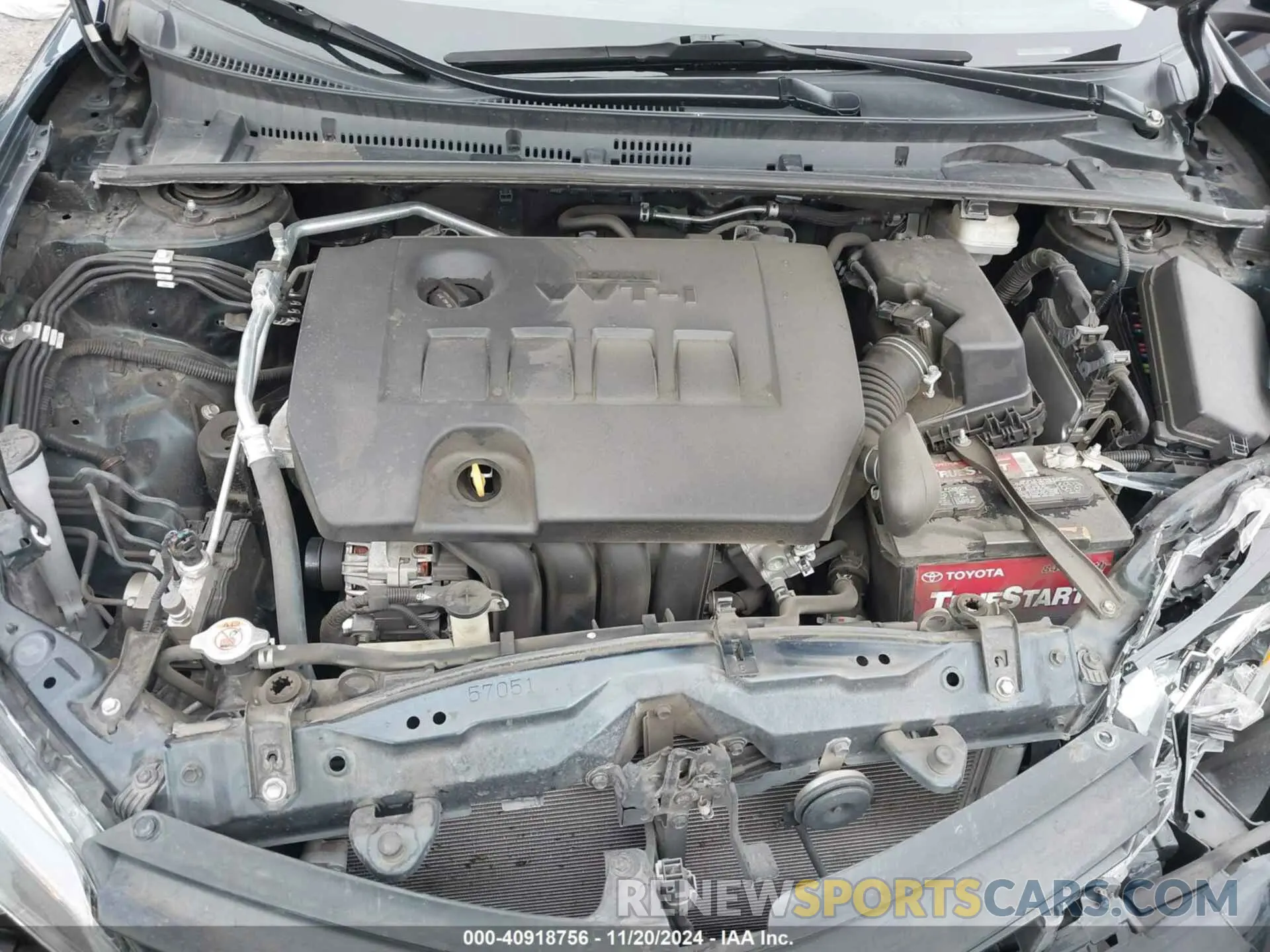 10 fotografías del automóvil dañado 2T1BURHE7KC178868 TOYOTA COROLLA 2019