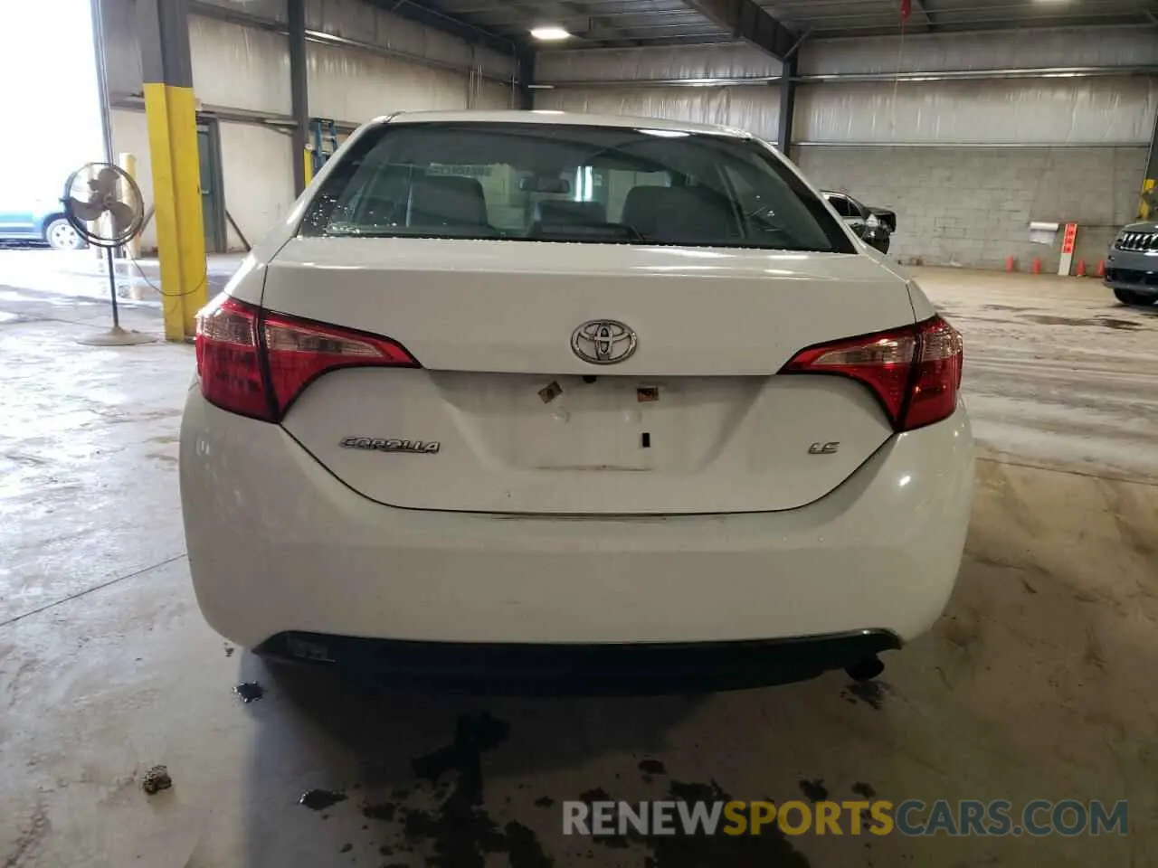 6 fotografías del automóvil dañado 2T1BURHE7KC187828 TOYOTA COROLLA 2019