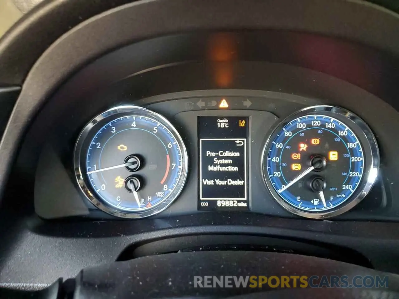 9 fotografías del automóvil dañado 2T1BURHE7KC190020 TOYOTA COROLLA 2019