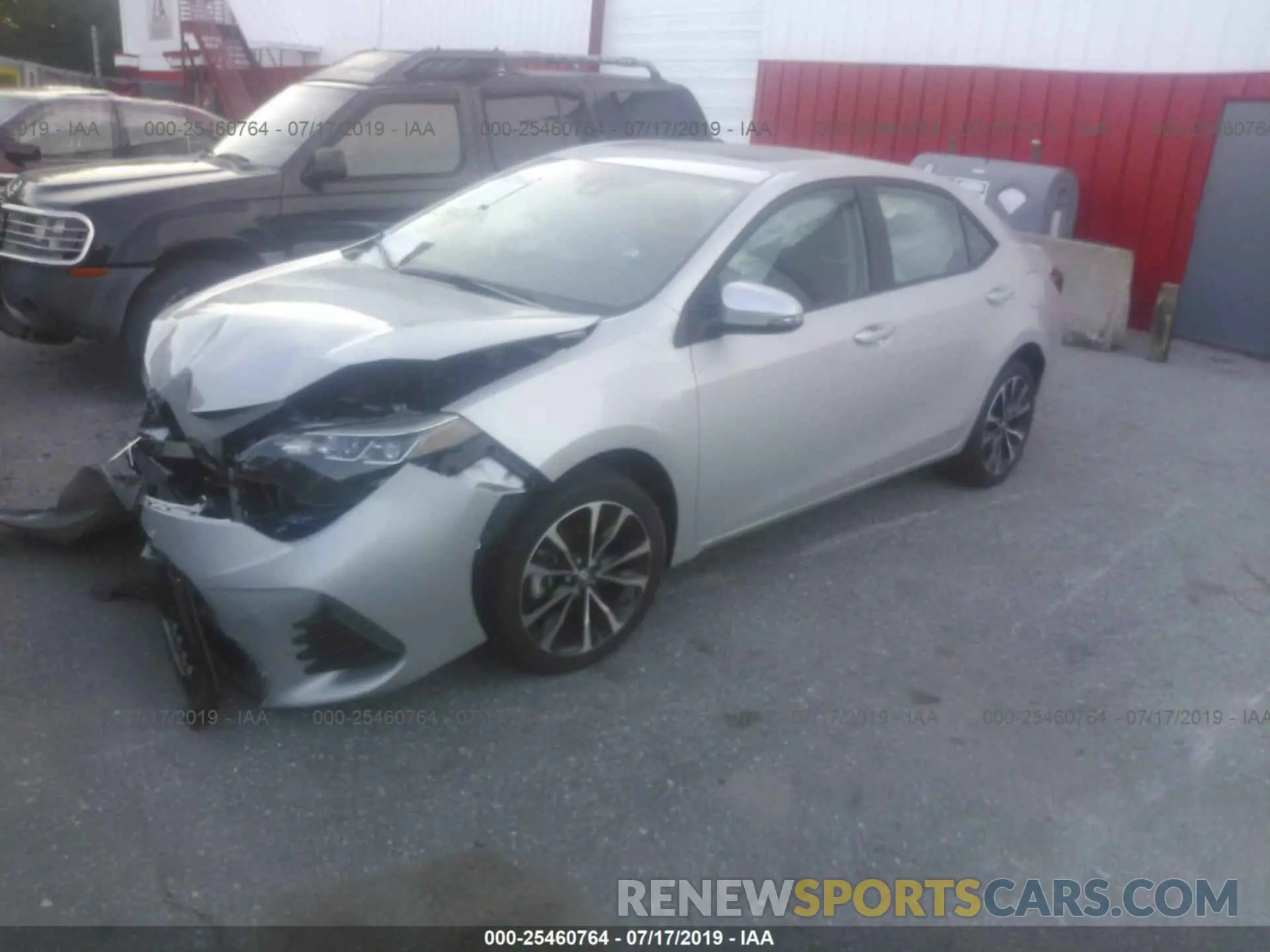 2 fotografías del automóvil dañado 2T1BURHE7KC193029 TOYOTA COROLLA 2019