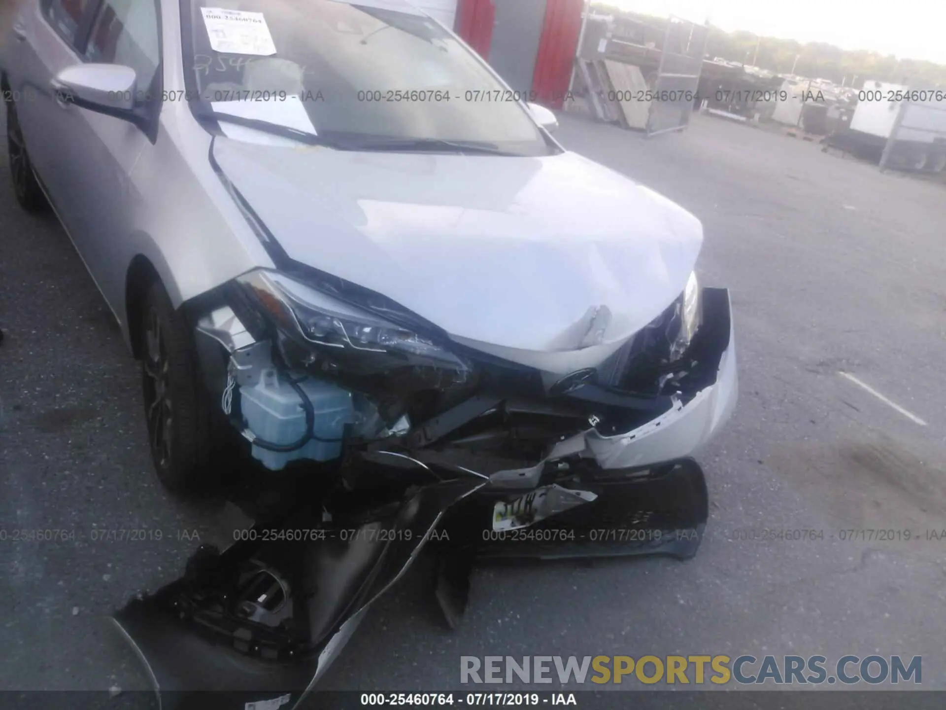 6 fotografías del automóvil dañado 2T1BURHE7KC193029 TOYOTA COROLLA 2019