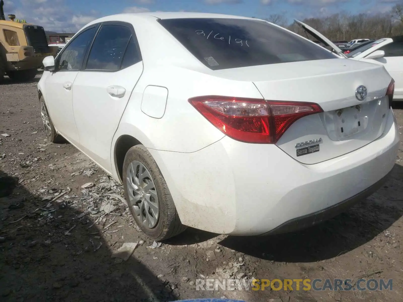 3 fotografías del automóvil dañado 2T1BURHE7KC195380 TOYOTA COROLLA 2019