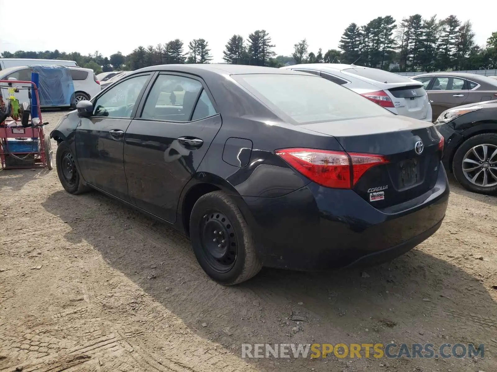 3 fotografías del automóvil dañado 2T1BURHE7KC198117 TOYOTA COROLLA 2019