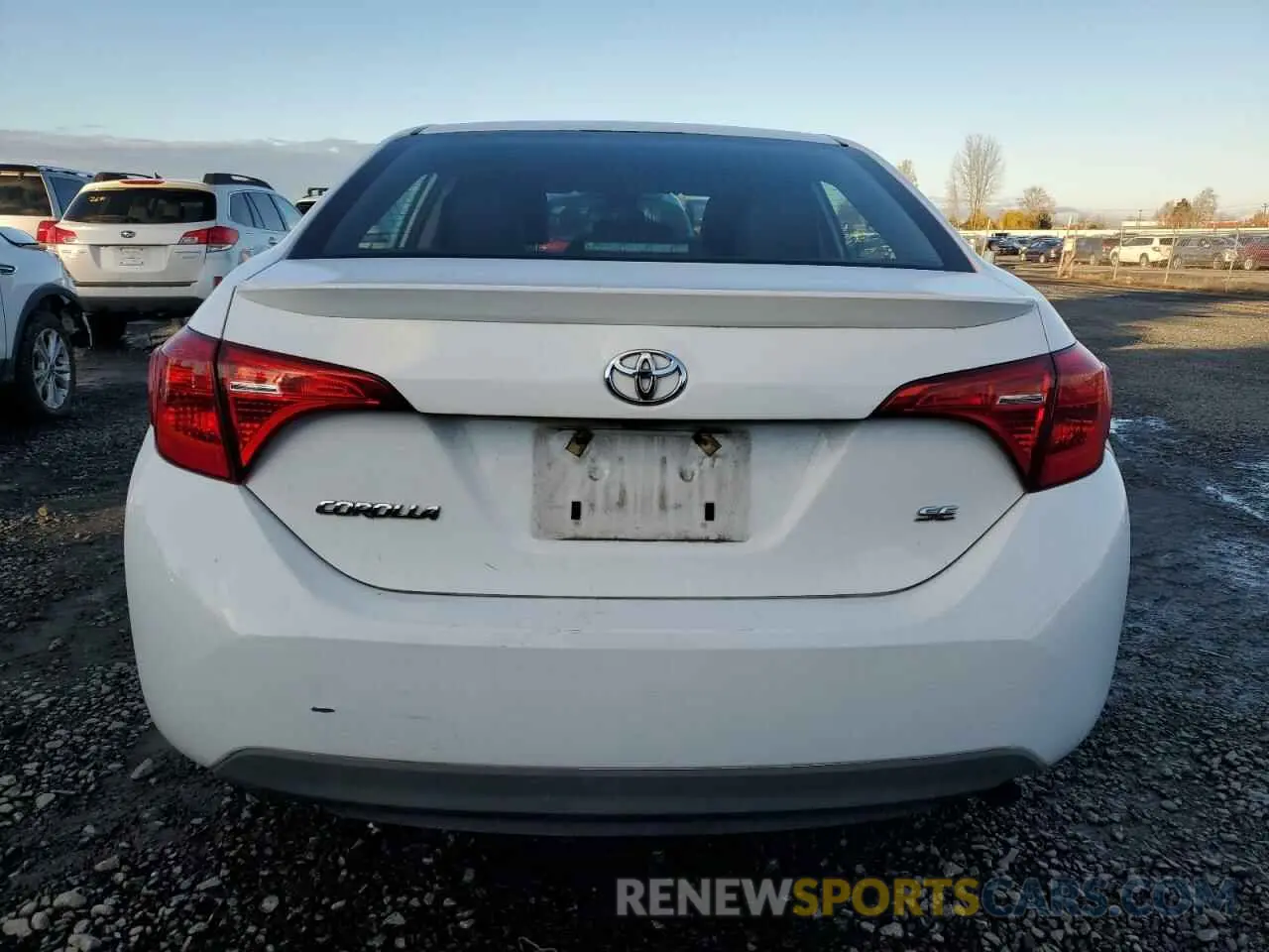 6 fotografías del automóvil dañado 2T1BURHE7KC198845 TOYOTA COROLLA 2019