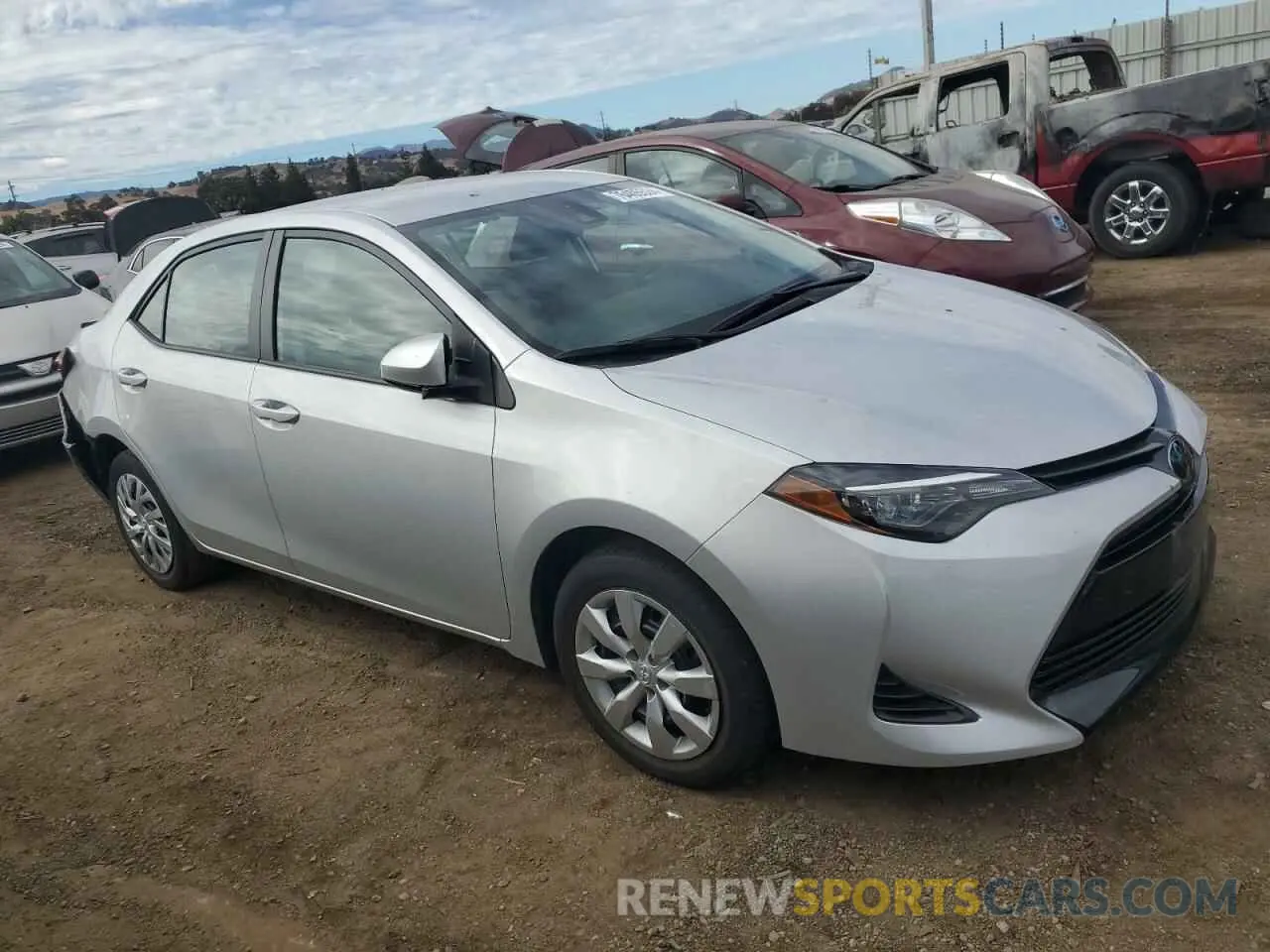 4 fotografías del automóvil dañado 2T1BURHE7KC202988 TOYOTA COROLLA 2019