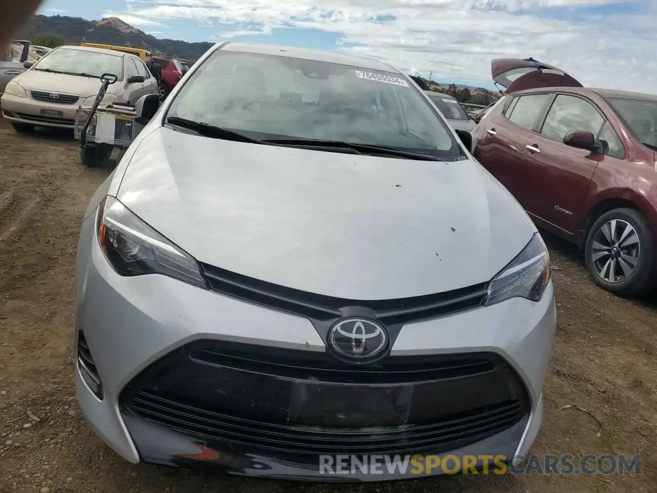 5 fotografías del automóvil dañado 2T1BURHE7KC202988 TOYOTA COROLLA 2019
