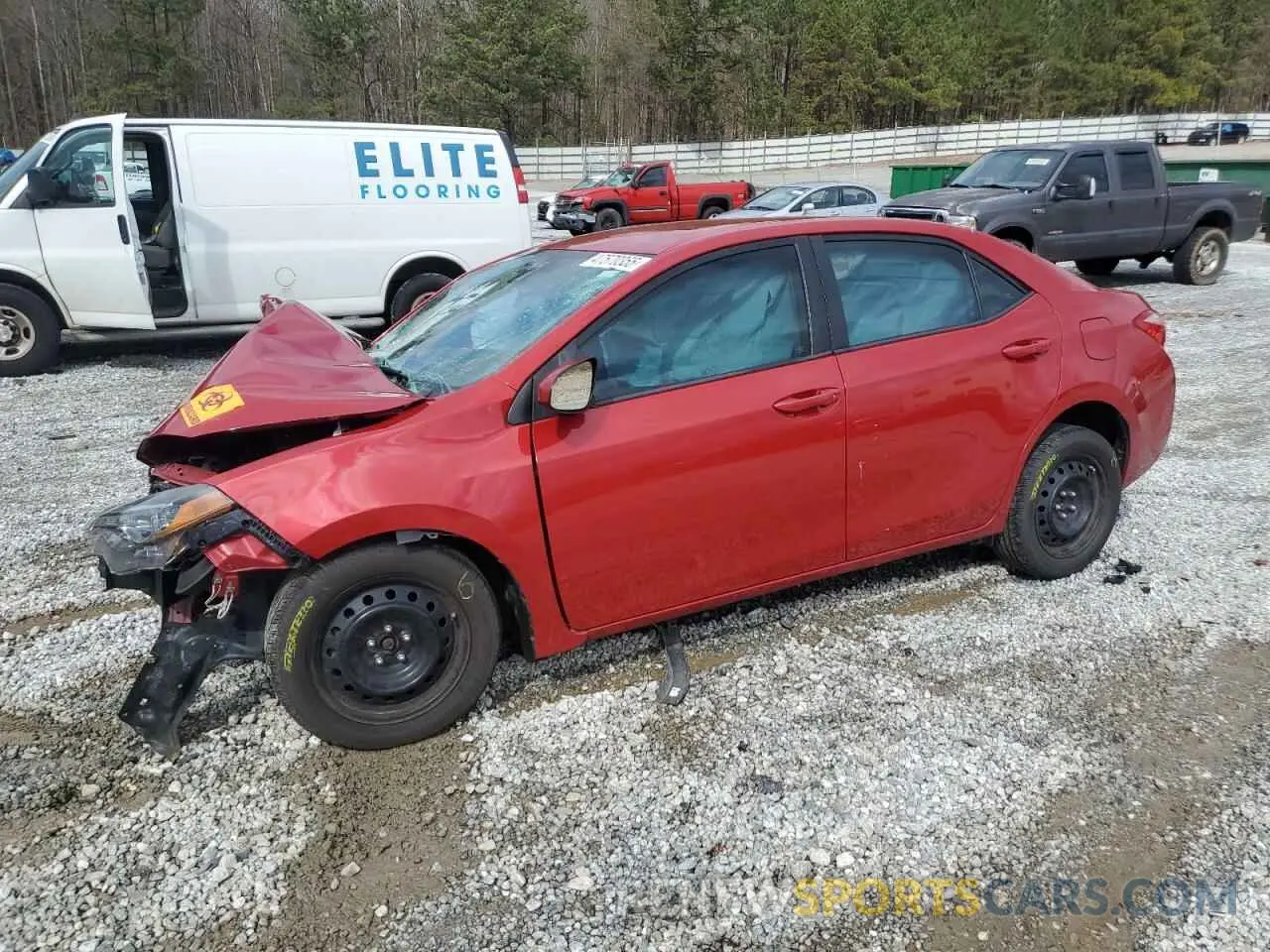 1 fotografías del automóvil dañado 2T1BURHE7KC205566 TOYOTA COROLLA 2019