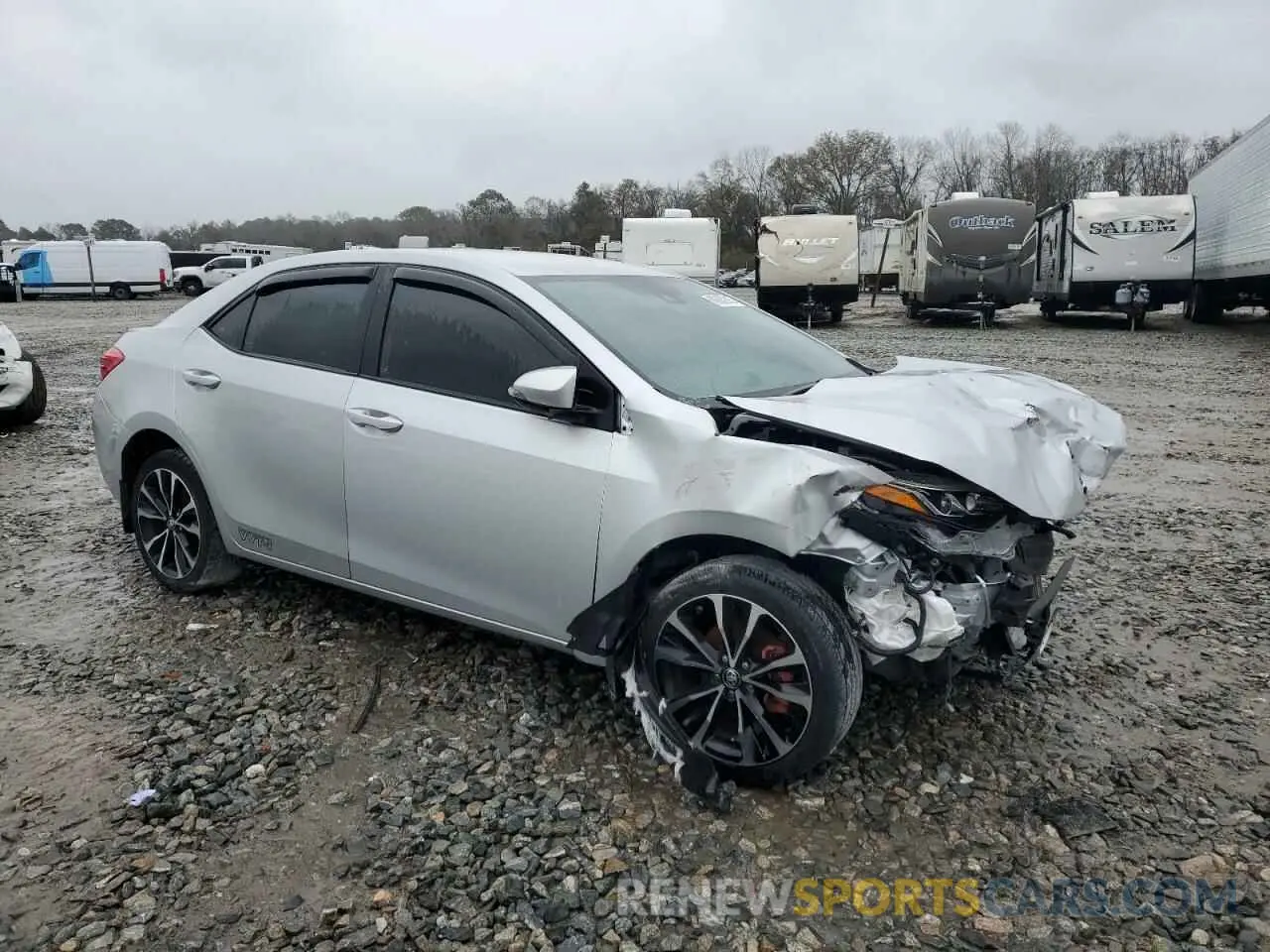 4 fotografías del automóvil dañado 2T1BURHE7KC211819 TOYOTA COROLLA 2019