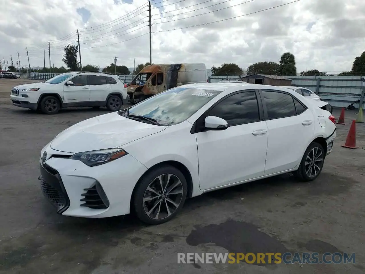 1 fotografías del automóvil dañado 2T1BURHE7KC224084 TOYOTA COROLLA 2019