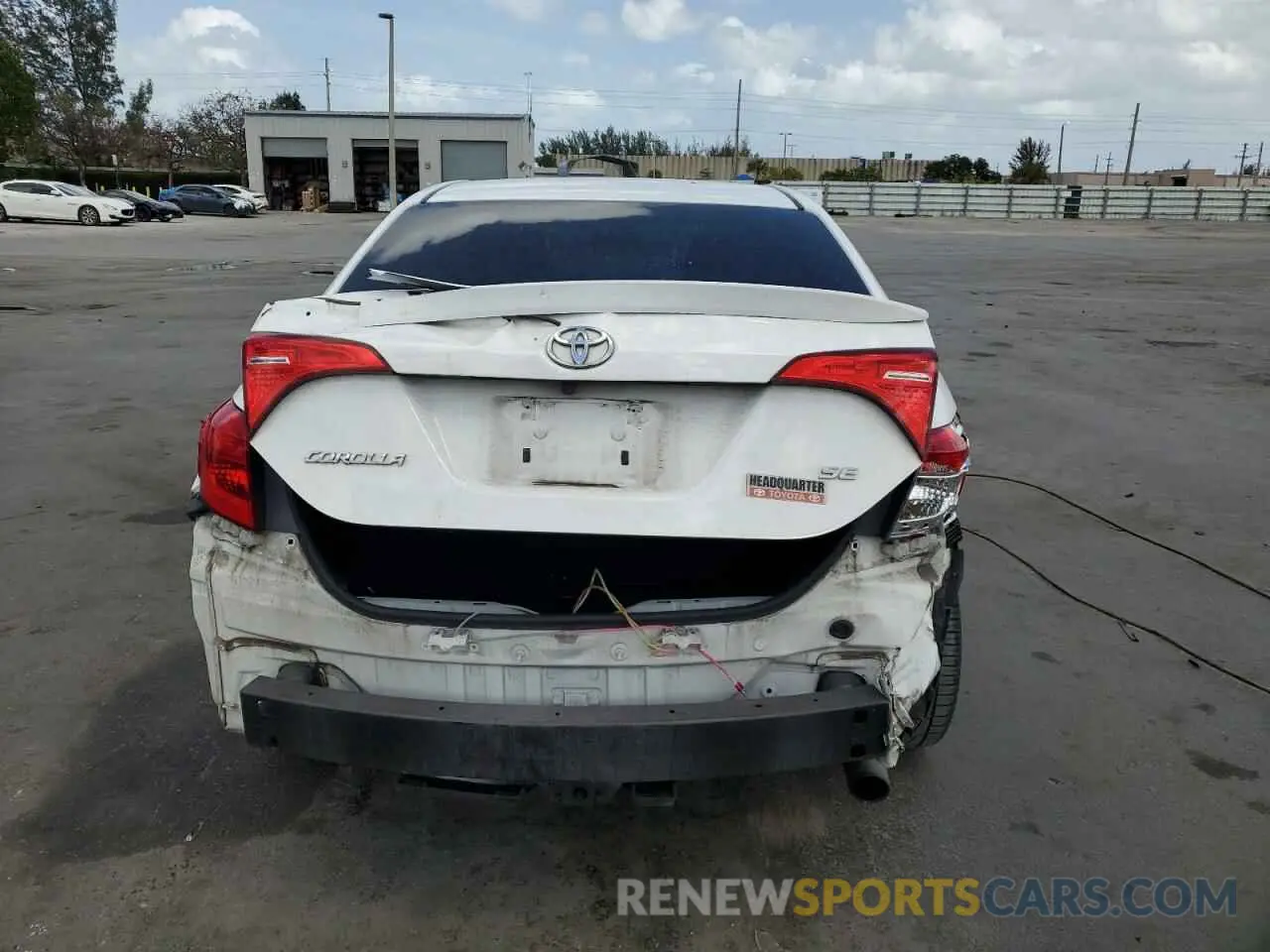 6 fotografías del automóvil dañado 2T1BURHE7KC224084 TOYOTA COROLLA 2019
