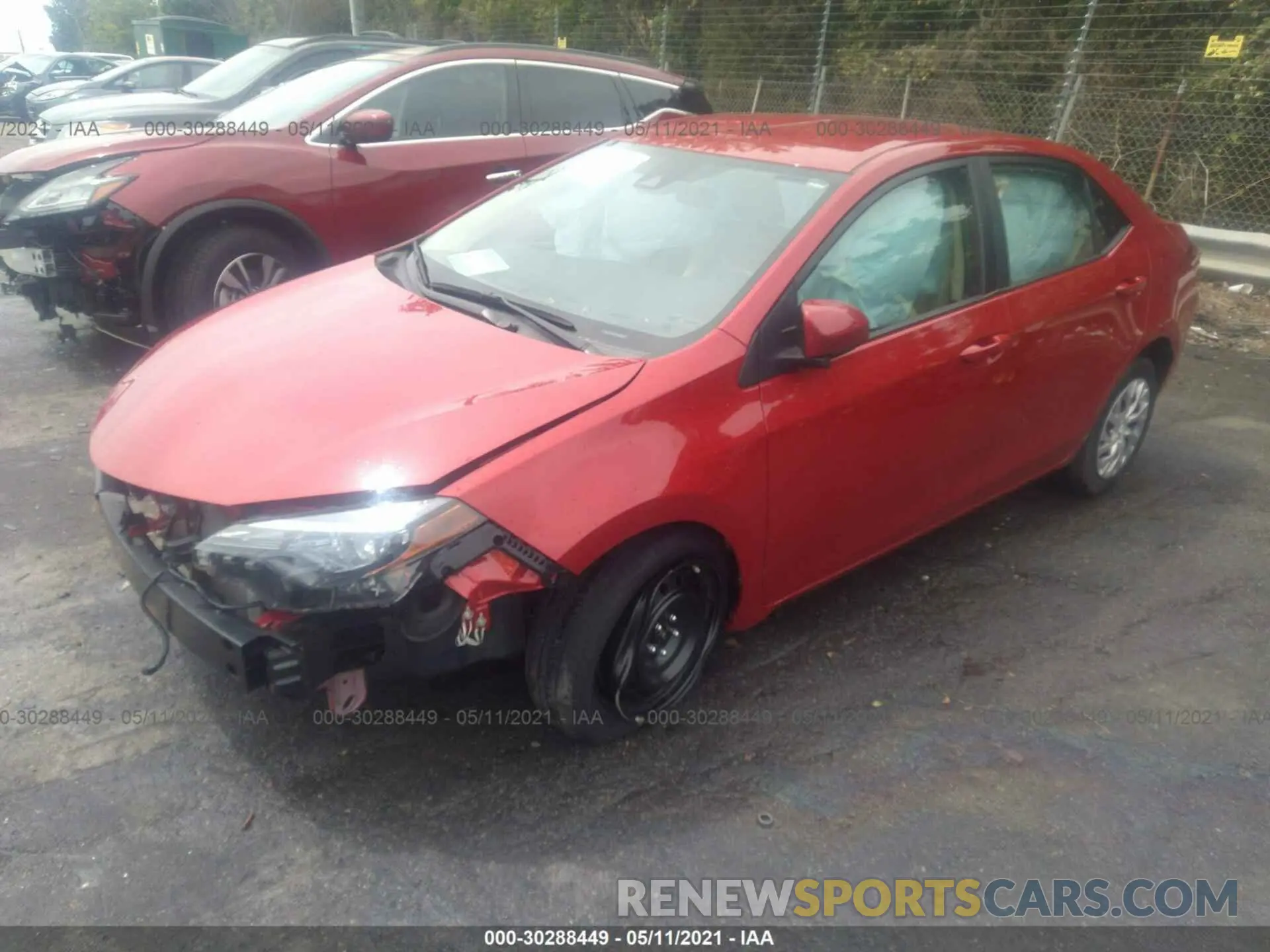 2 fotografías del automóvil dañado 2T1BURHE7KC224912 TOYOTA COROLLA 2019
