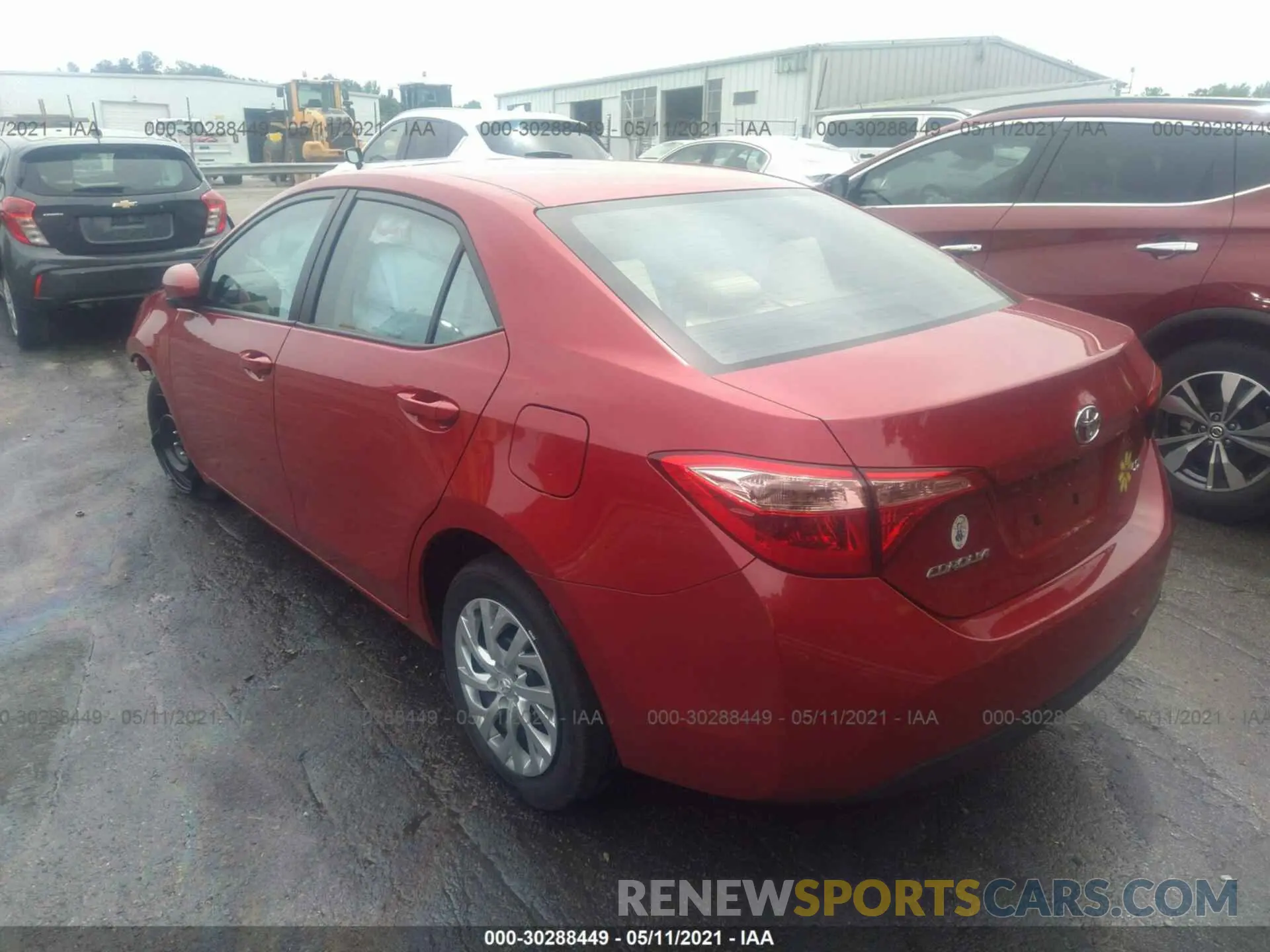 3 fotografías del automóvil dañado 2T1BURHE7KC224912 TOYOTA COROLLA 2019