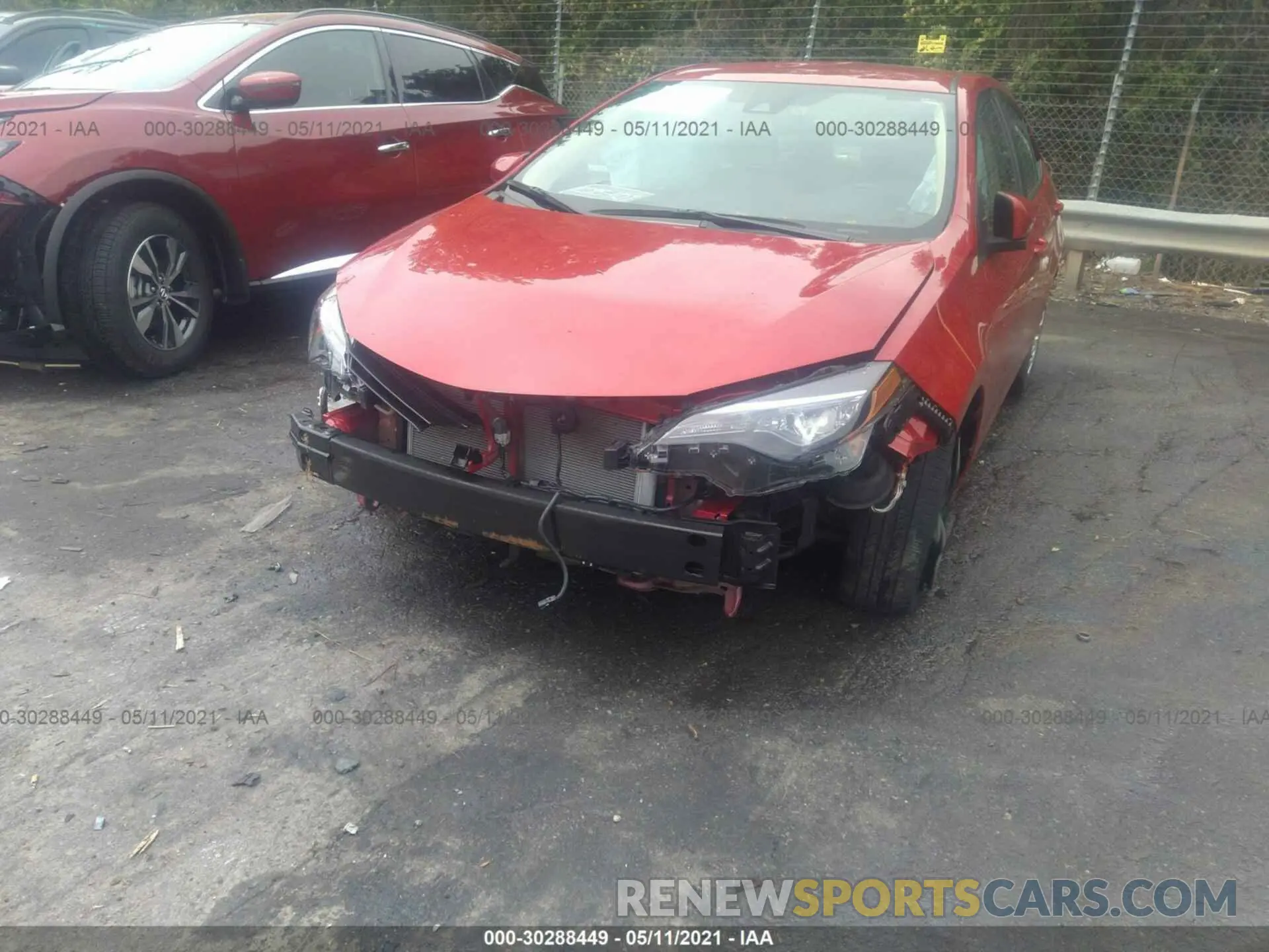 6 fotografías del automóvil dañado 2T1BURHE7KC224912 TOYOTA COROLLA 2019