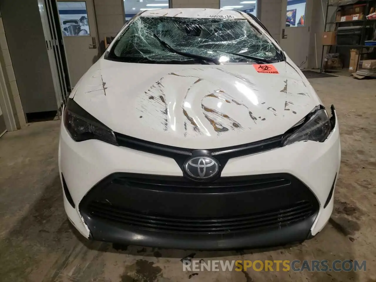 5 fotografías del automóvil dañado 2T1BURHE7KC228278 TOYOTA COROLLA 2019