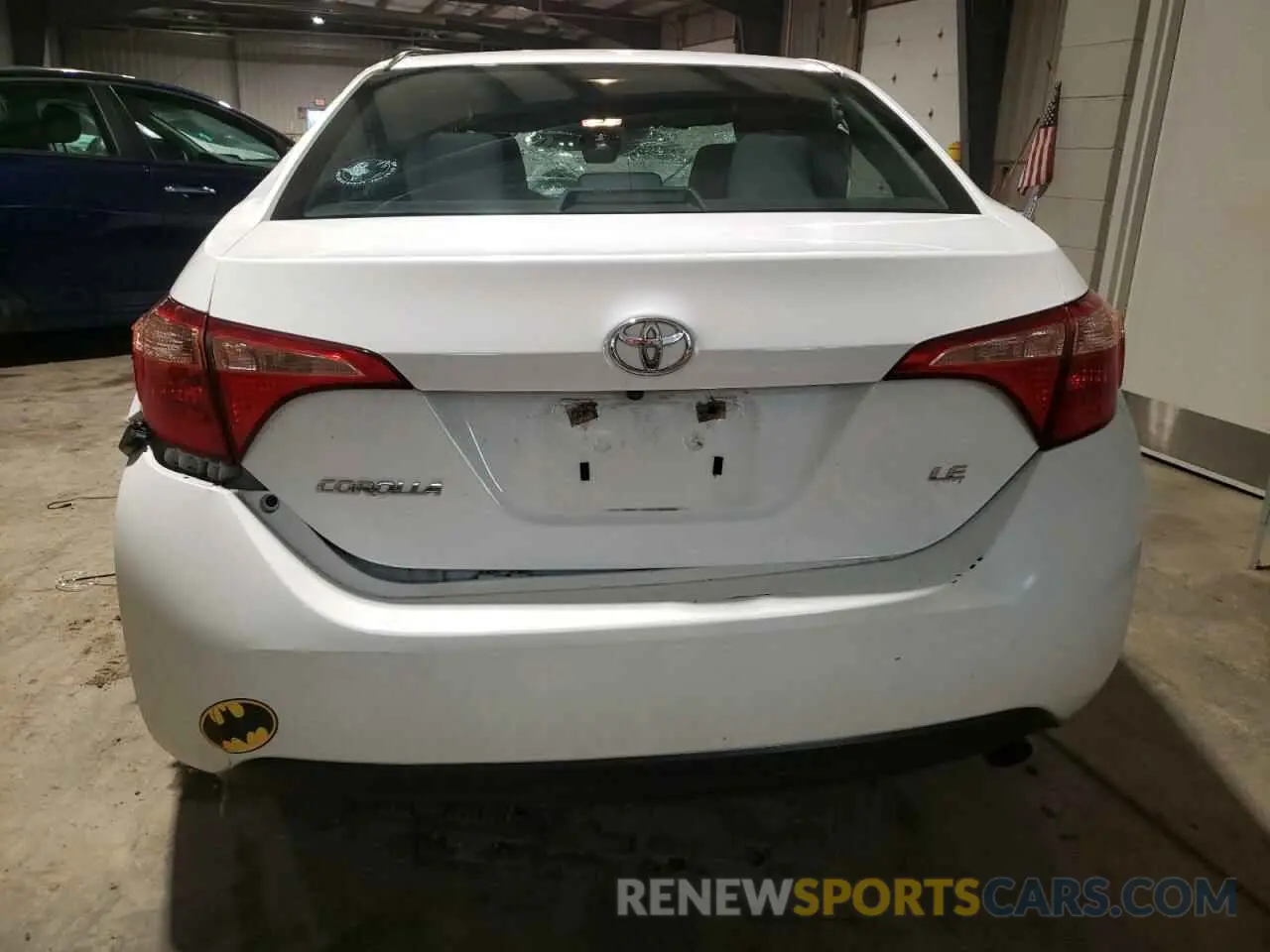 6 fotografías del automóvil dañado 2T1BURHE7KC228278 TOYOTA COROLLA 2019
