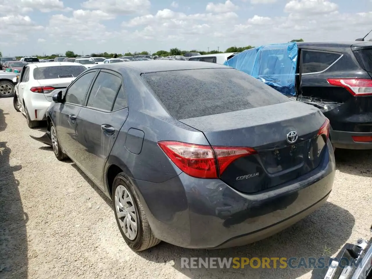 3 fotografías del automóvil dañado 2T1BURHE7KC241693 TOYOTA COROLLA 2019