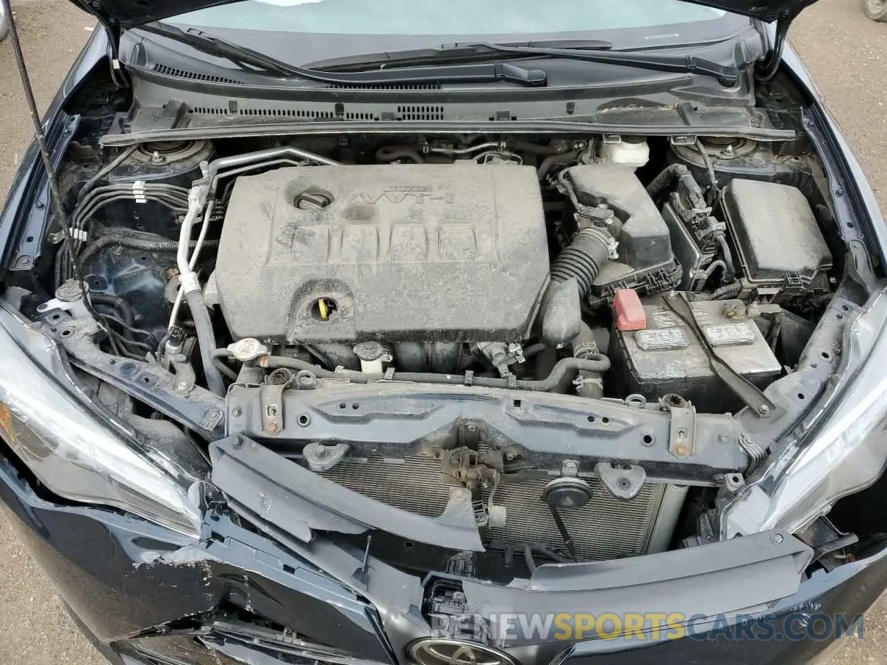 11 fotografías del automóvil dañado 2T1BURHE7KC243735 TOYOTA COROLLA 2019