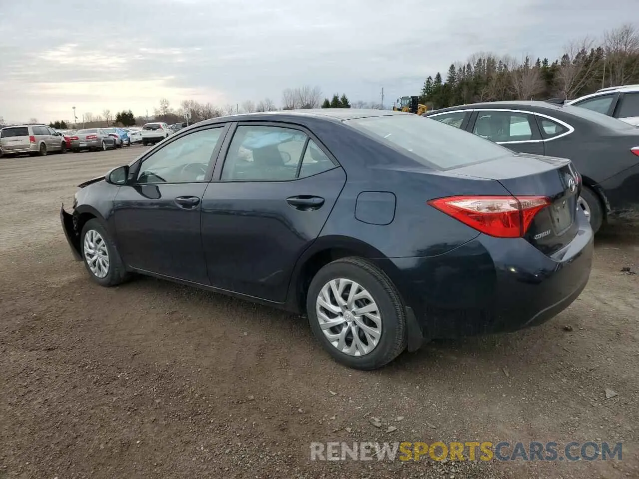 2 fotografías del automóvil dañado 2T1BURHE7KC243735 TOYOTA COROLLA 2019