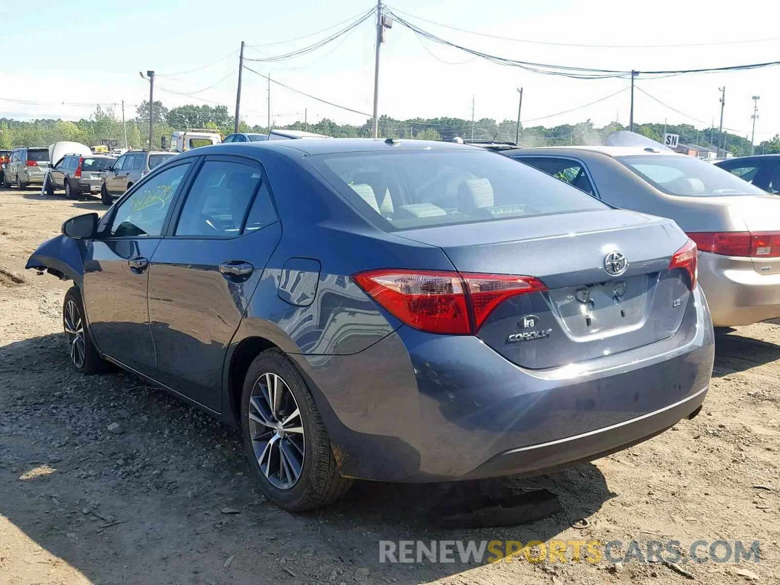 3 fotografías del automóvil dañado 2T1BURHE8KC134944 TOYOTA COROLLA 2019